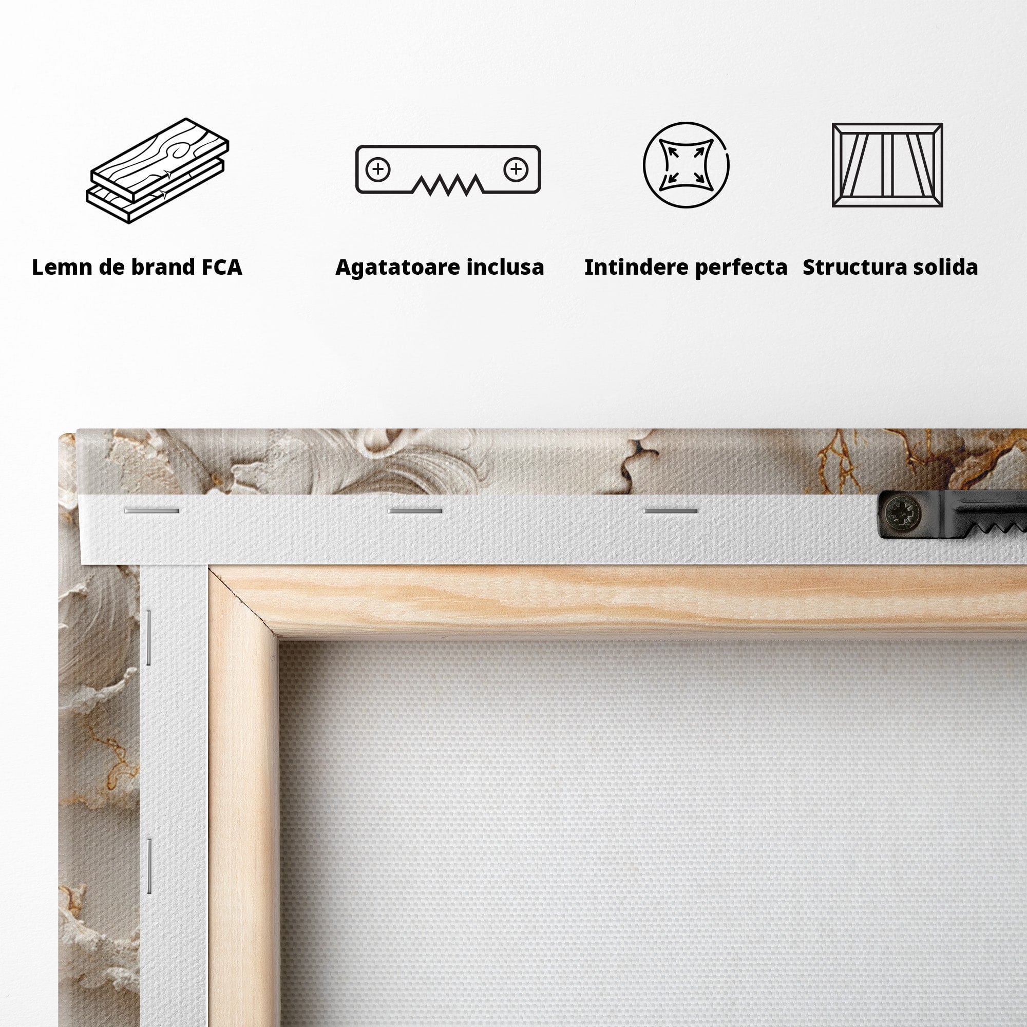 Tablou Canvas Premium LuxCanva® U1170, Sarutul Etern, Cuplu, Iubire, Romantic, Arta, Dormitor, Living, Culori Vibrante