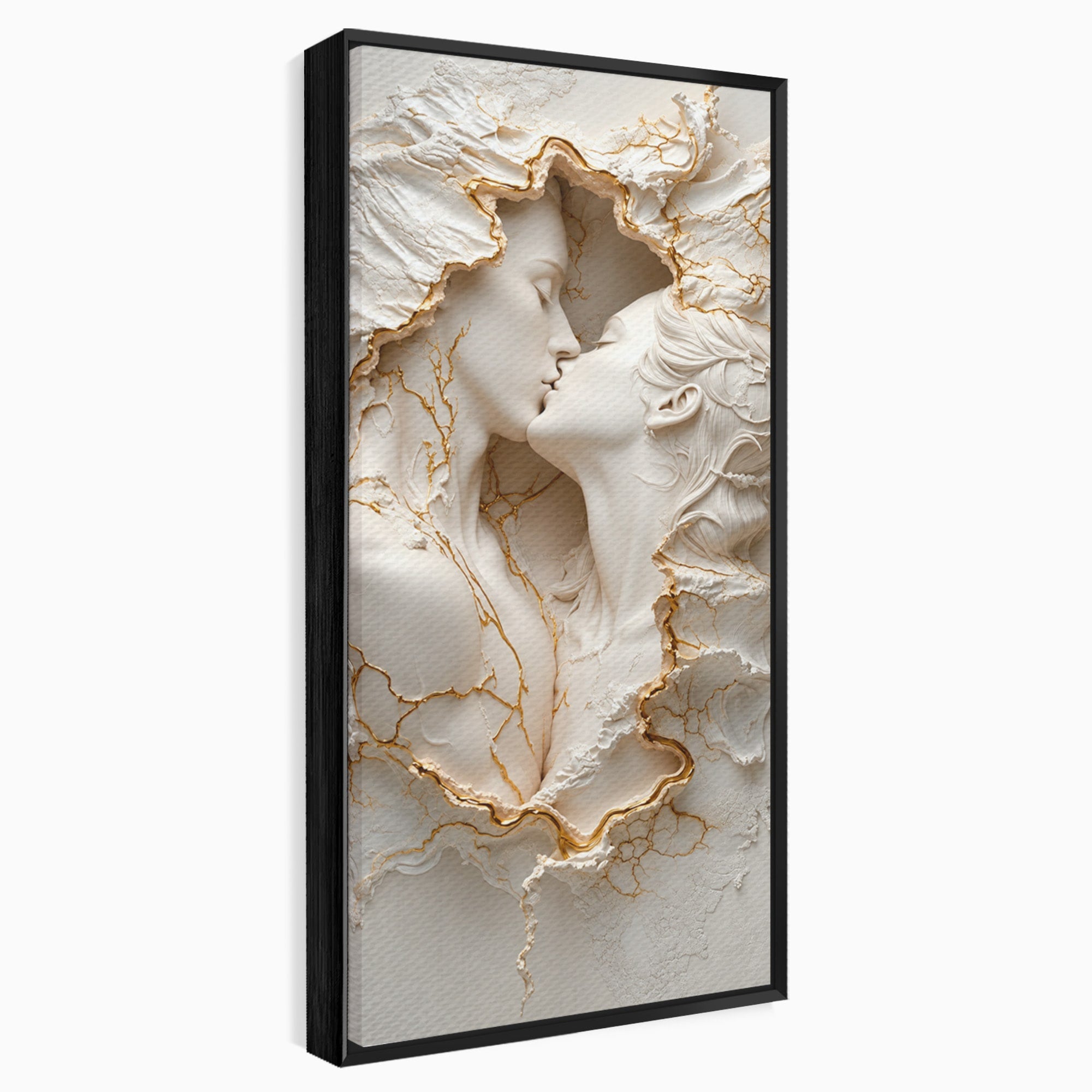 Tablou Canvas Premium LuxCanva® U1170, Sarutul Etern, Cuplu, Iubire, Romantic, Arta, Dormitor, Living, Culori Vibrante