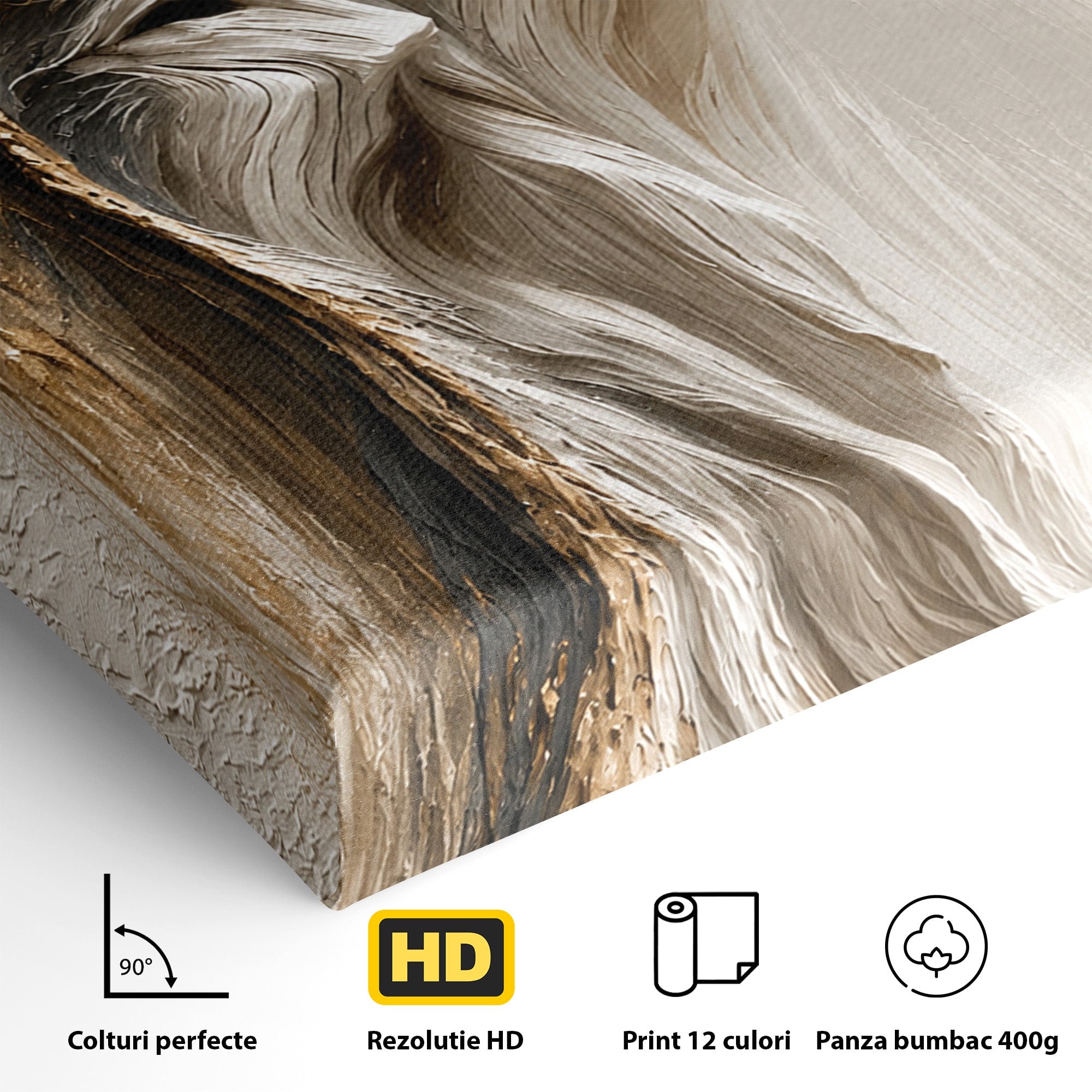 Tablou Canvas Premium LuxCanva® U1171, Chipuri In Arbore, Abstract, Textura, Arbore, Chipuri, Living, Culori Vibrante