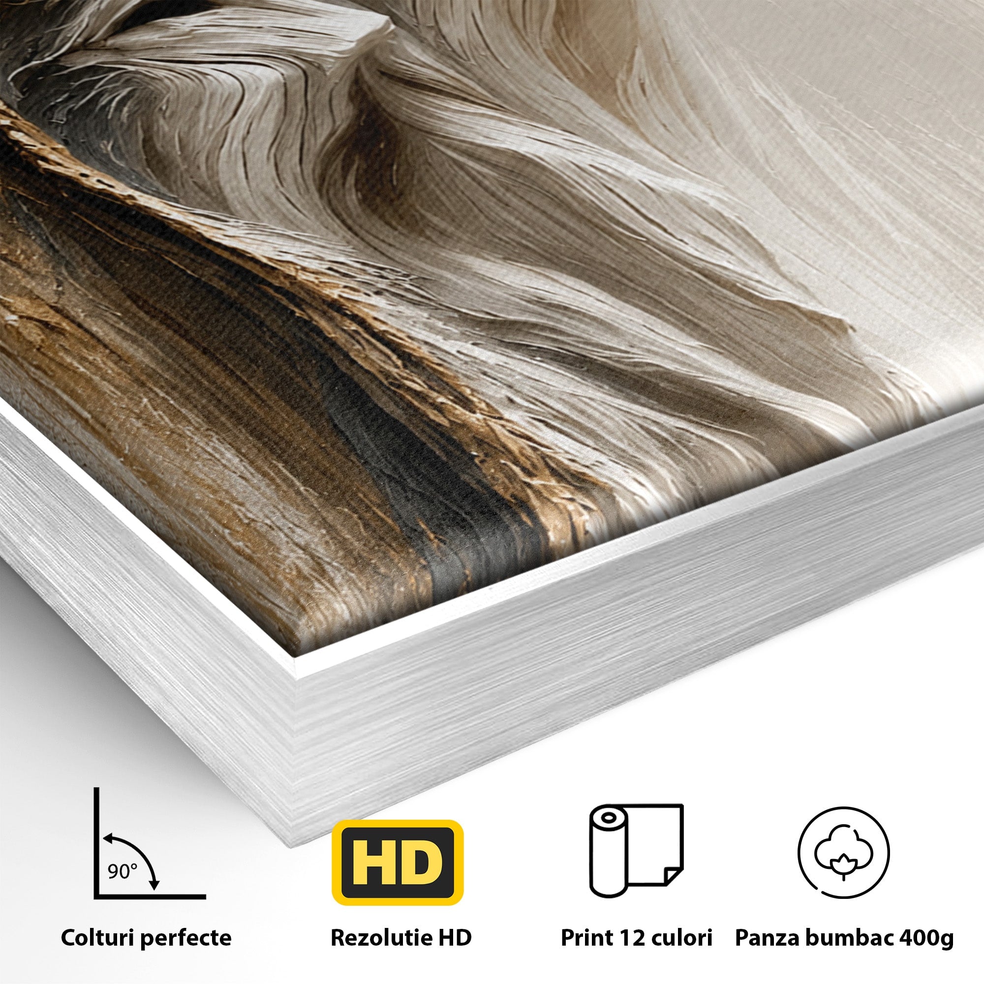 Tablou Canvas Premium LuxCanva® U1171, Chipuri In Arbore, Abstract, Textura, Arbore, Chipuri, Living, Culori Vibrante