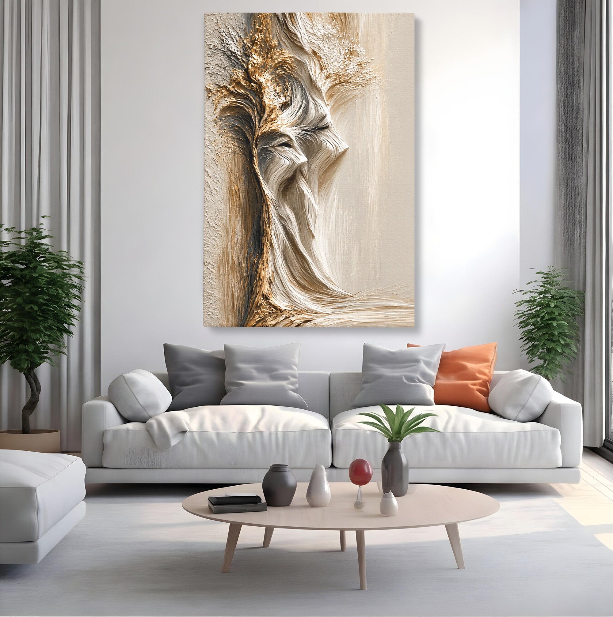 Tablou Canvas Premium LuxCanva® U1171, Chipuri In Arbore, Abstract, Textura, Arbore, Chipuri, Living, Culori Vibrante