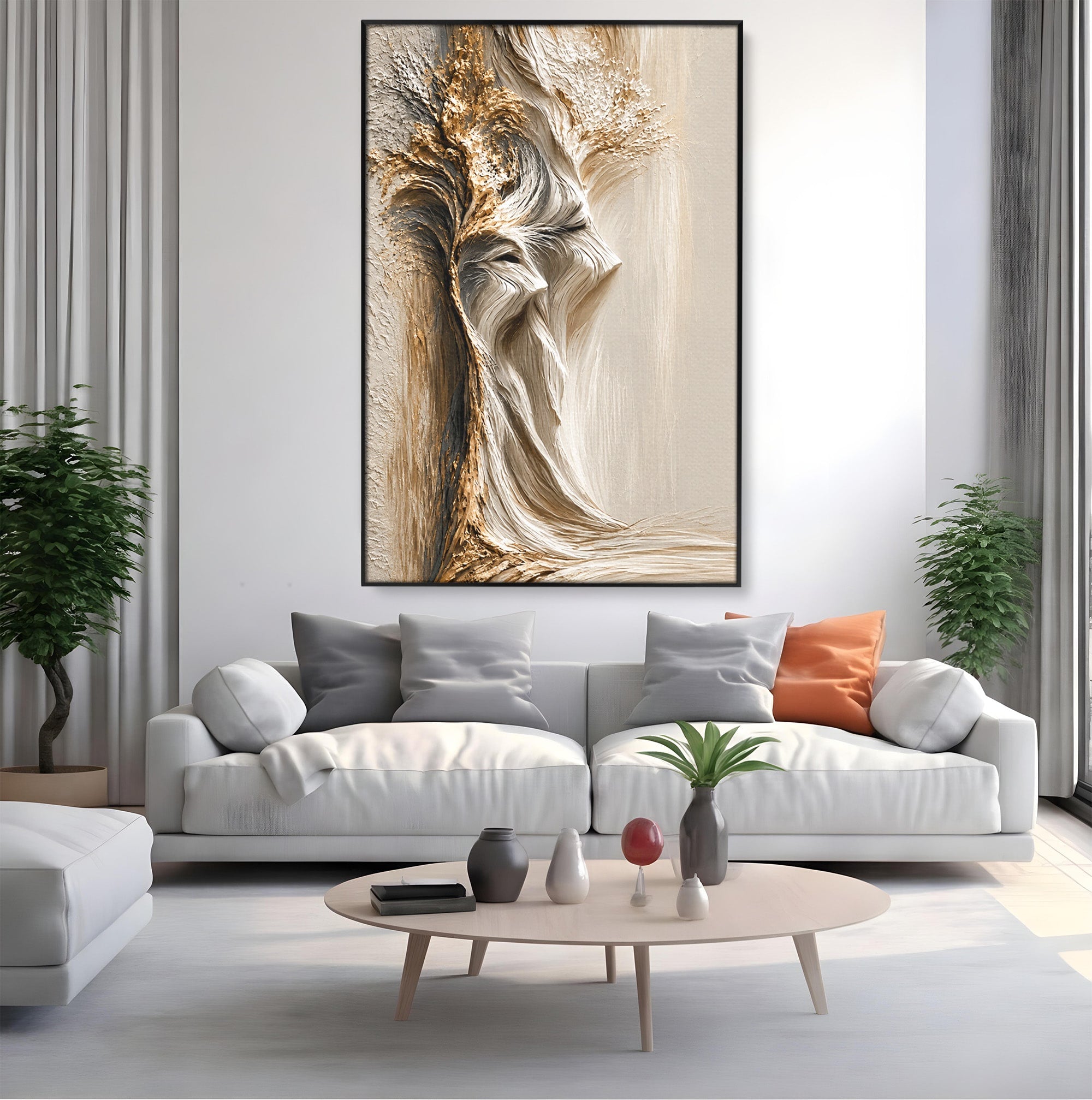 Tablou Canvas Premium LuxCanva® U1171, Chipuri In Arbore, Abstract, Textura, Arbore, Chipuri, Living, Culori Vibrante
