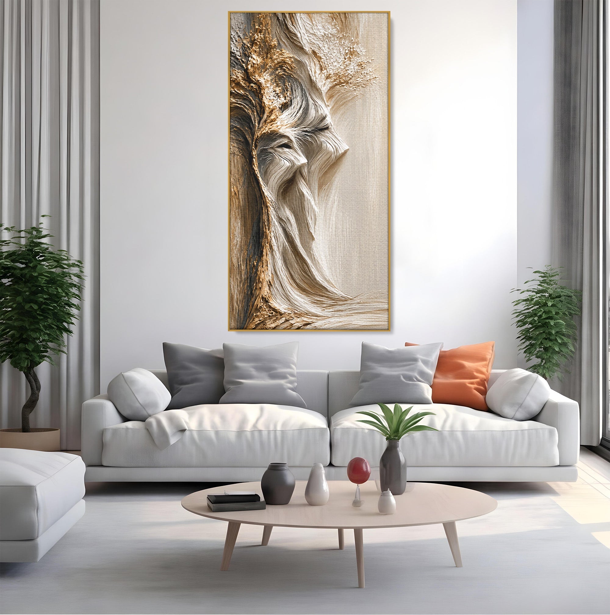 Tablou Canvas Premium LuxCanva® U1171, Chipuri In Arbore, Abstract, Textura, Arbore, Chipuri, Living, Culori Vibrante
