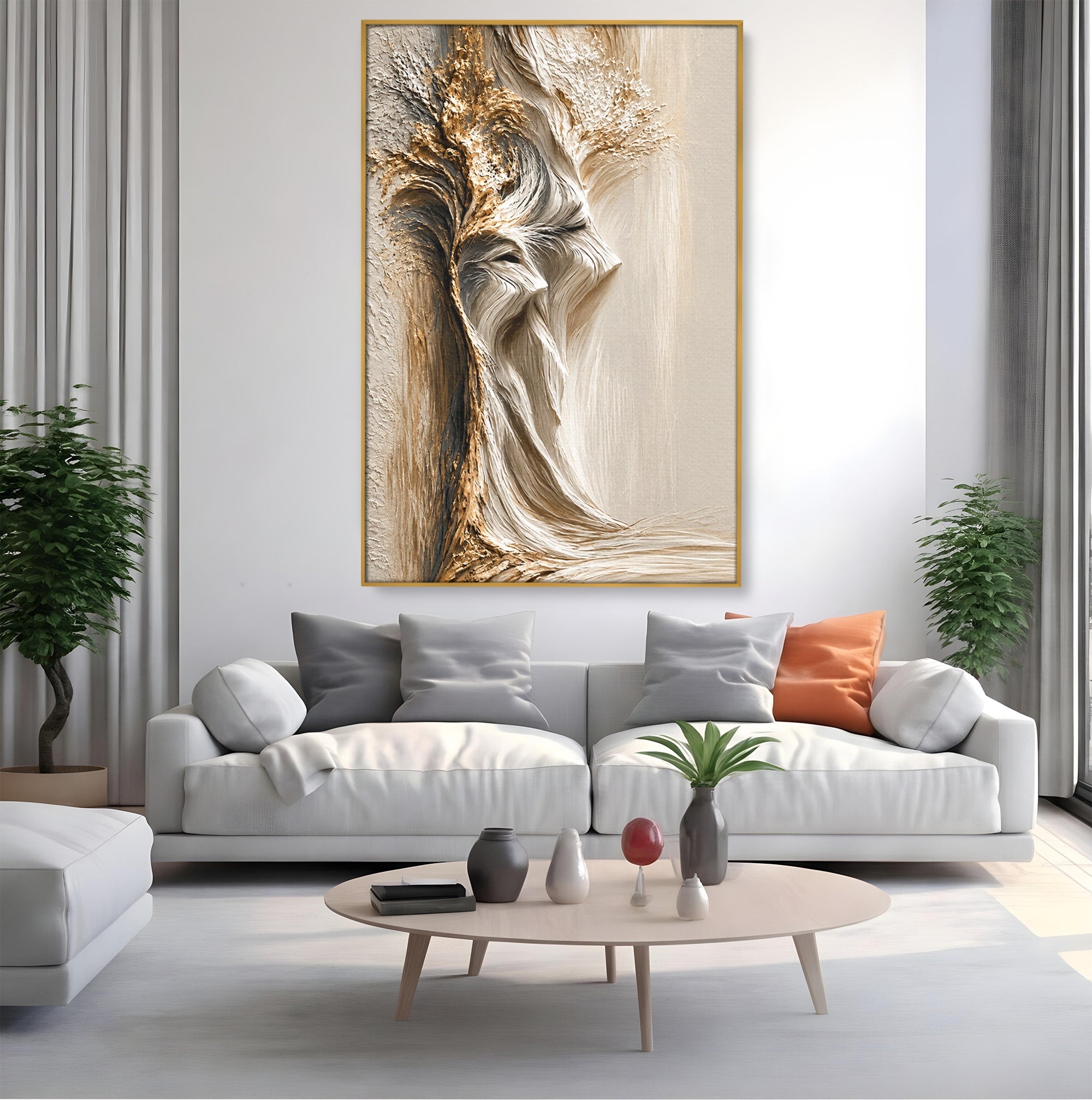 Tablou Canvas Premium LuxCanva® U1171, Chipuri In Arbore, Abstract, Textura, Arbore, Chipuri, Living, Culori Vibrante