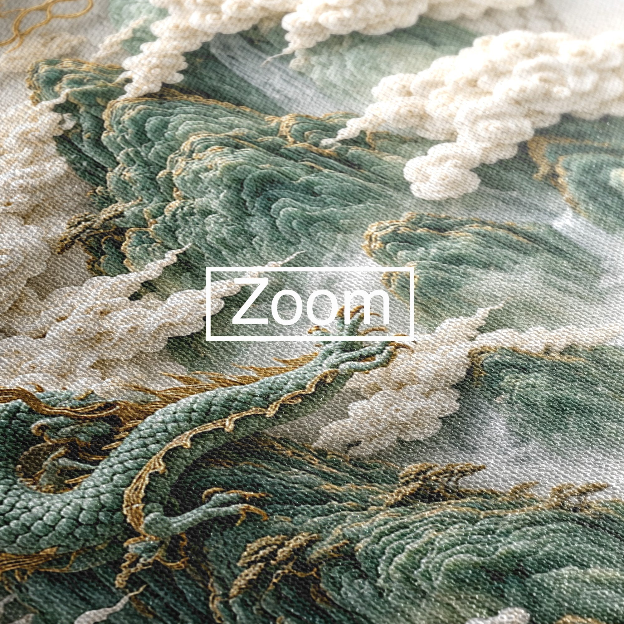 Tablou Canvas Premium LuxCanva® U1176, Dragonii Printre Nori, Fantezie, Mitologie, Dragon, Nori, Living, Culori Vibrante