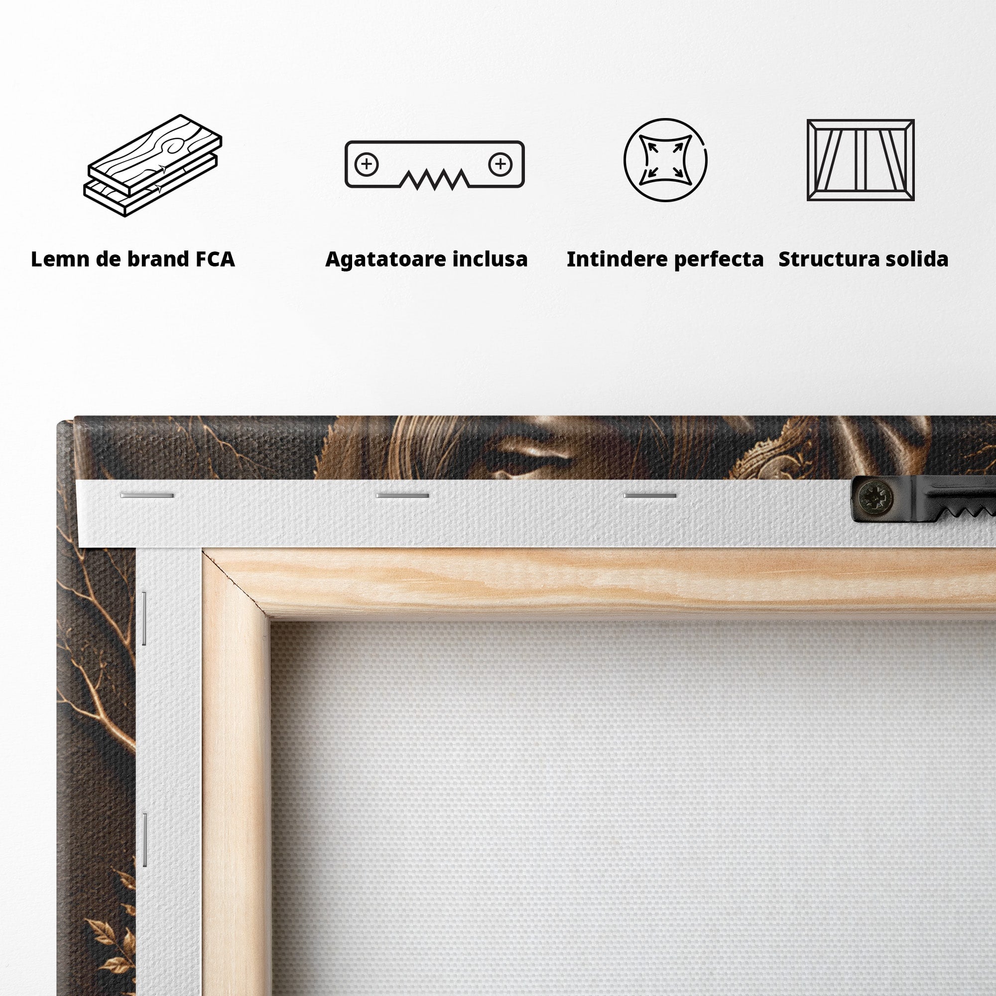 Tablou Canvas Premium LuxCanva® U1179, Femeie Mistica In Natura, Padure, Rau, Femeie, Mistic, Natura, Living, Dormitor, Culori Vibrante