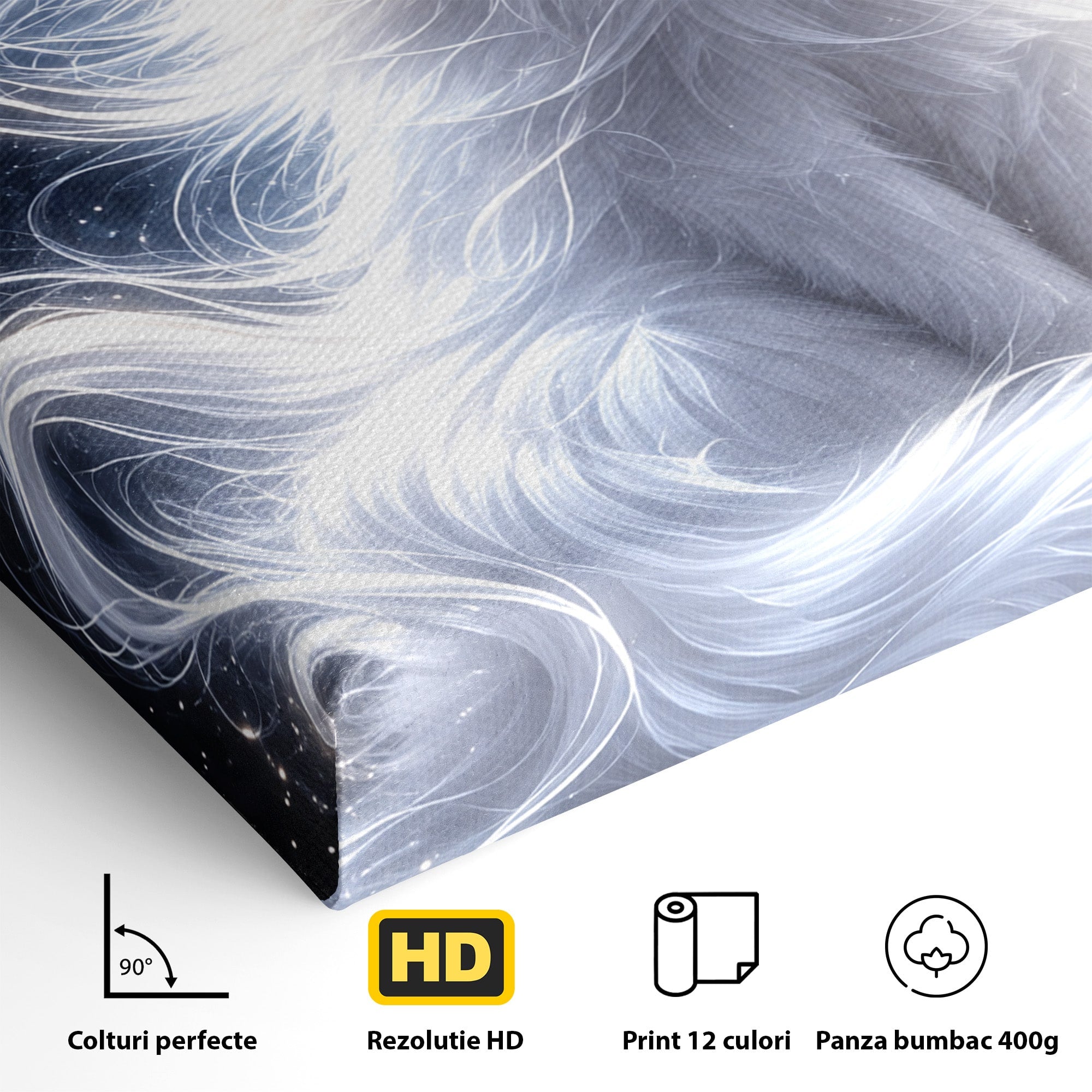 Tablou Canvas Premium LuxCanva® U1184, Pisica De Vis, Eleganta, Pisica, Vis, Living, Dormitor, Culori Vibrante