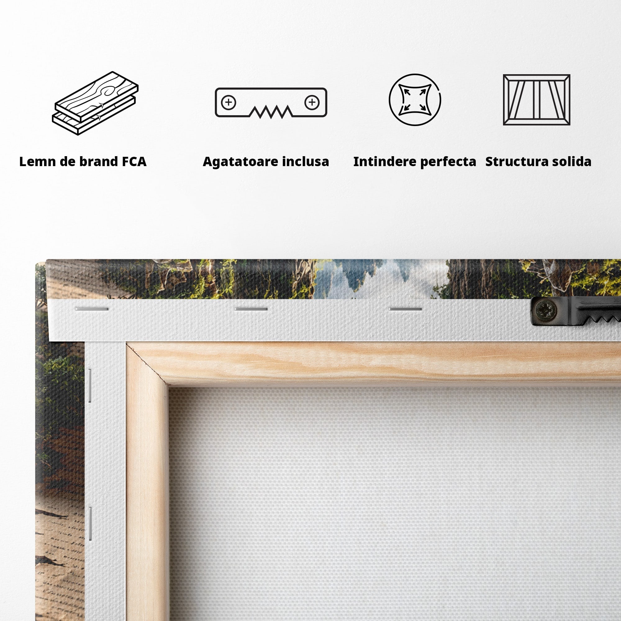 Tablou Canvas Premium LuxCanva® U1193, Lumea Din Carte, Peisaj, Fantezie, Carti, Natura, Living, Culori Vibrante