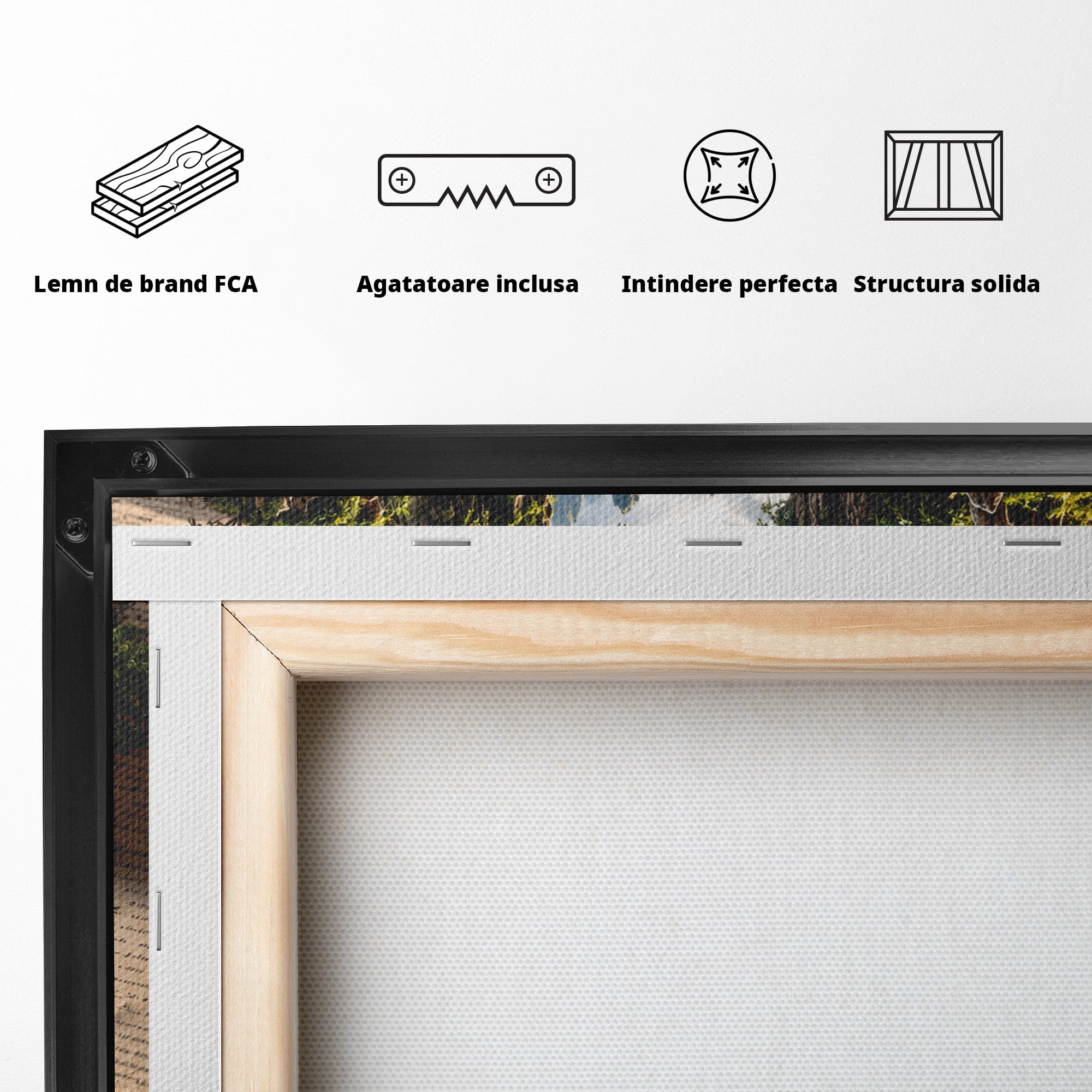 Tablou Canvas Premium LuxCanva® U1193, Lumea Din Carte, Peisaj, Fantezie, Carti, Natura, Living, Culori Vibrante