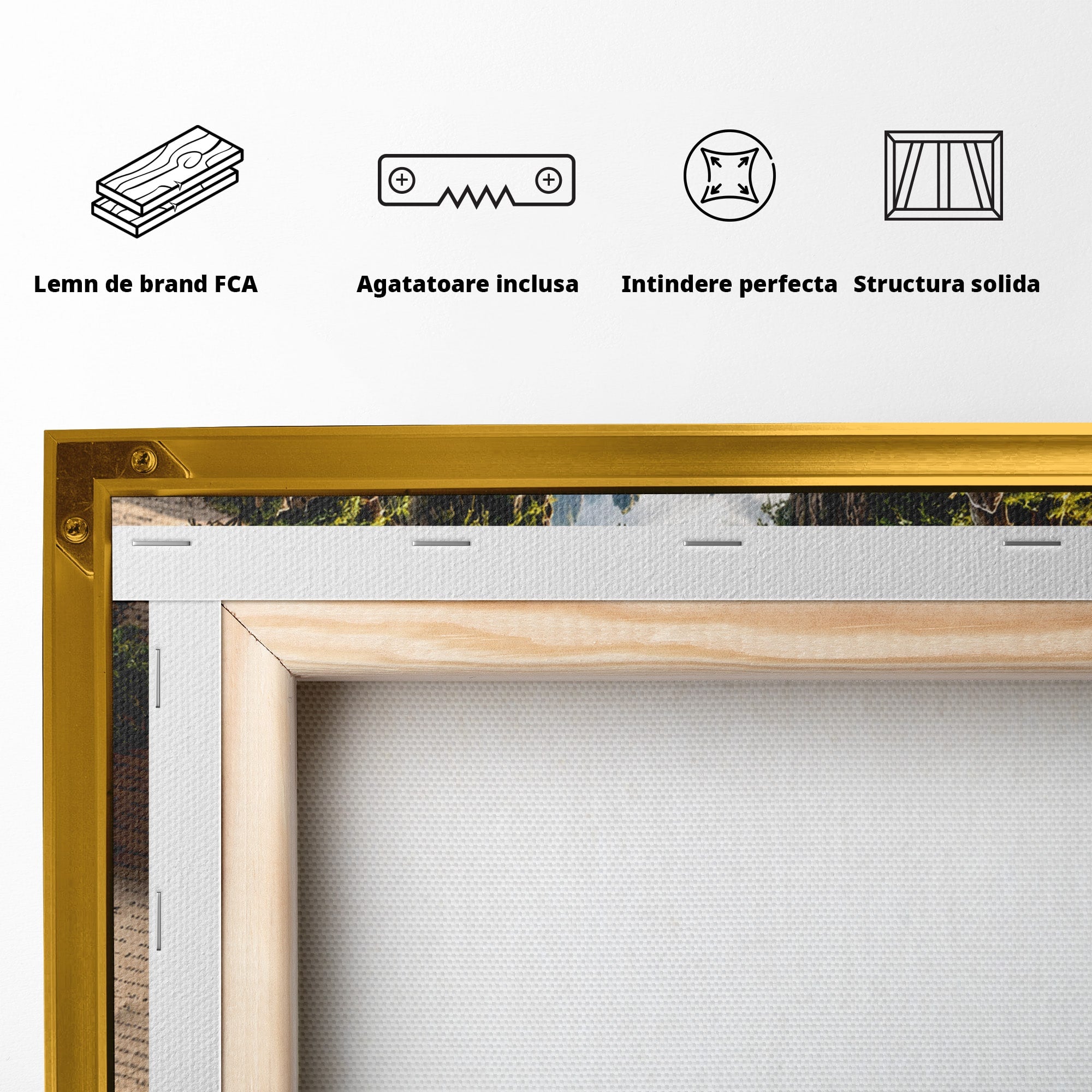 Tablou Canvas Premium LuxCanva® U1193, Lumea Din Carte, Peisaj, Fantezie, Carti, Natura, Living, Culori Vibrante