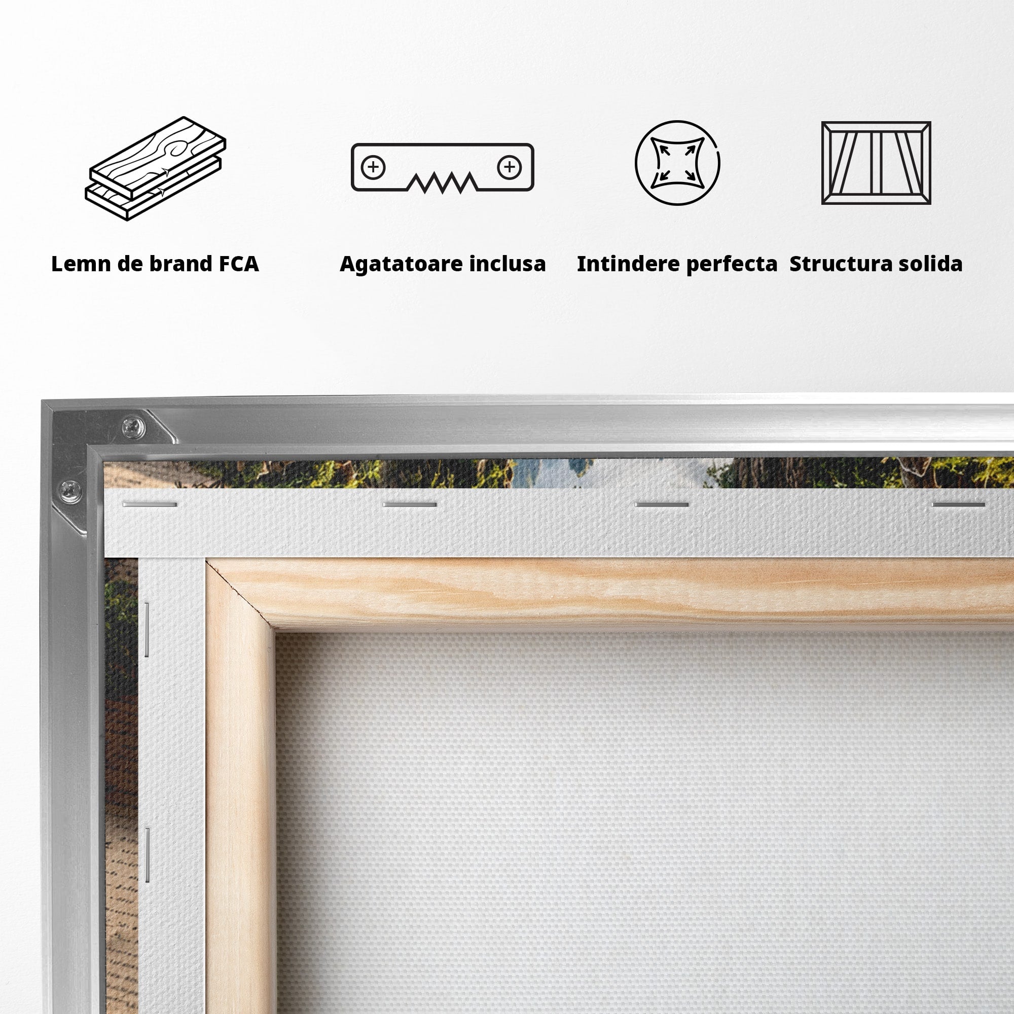Tablou Canvas Premium LuxCanva® U1193, Lumea Din Carte, Peisaj, Fantezie, Carti, Natura, Living, Culori Vibrante