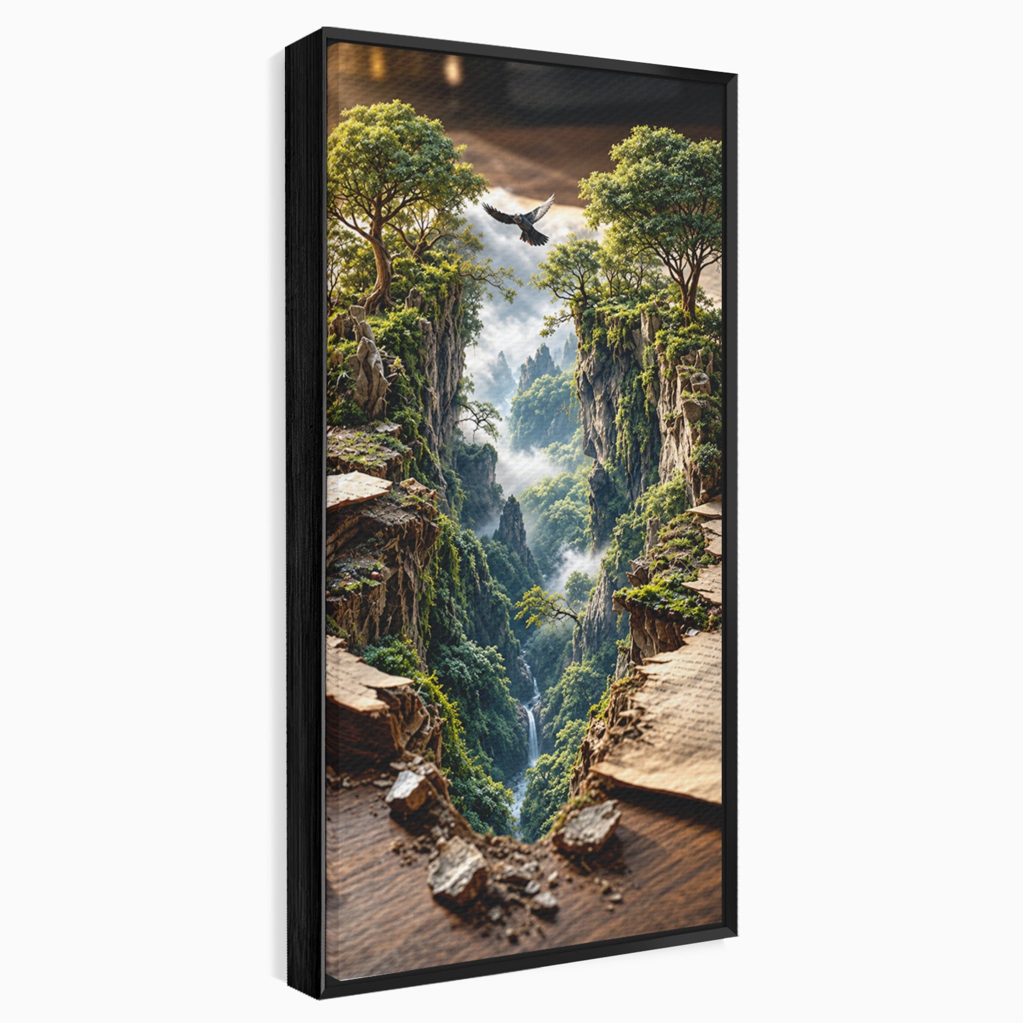 Tablou Canvas Premium LuxCanva® U1193, Lumea Din Carte, Peisaj, Fantezie, Carti, Natura, Living, Culori Vibrante