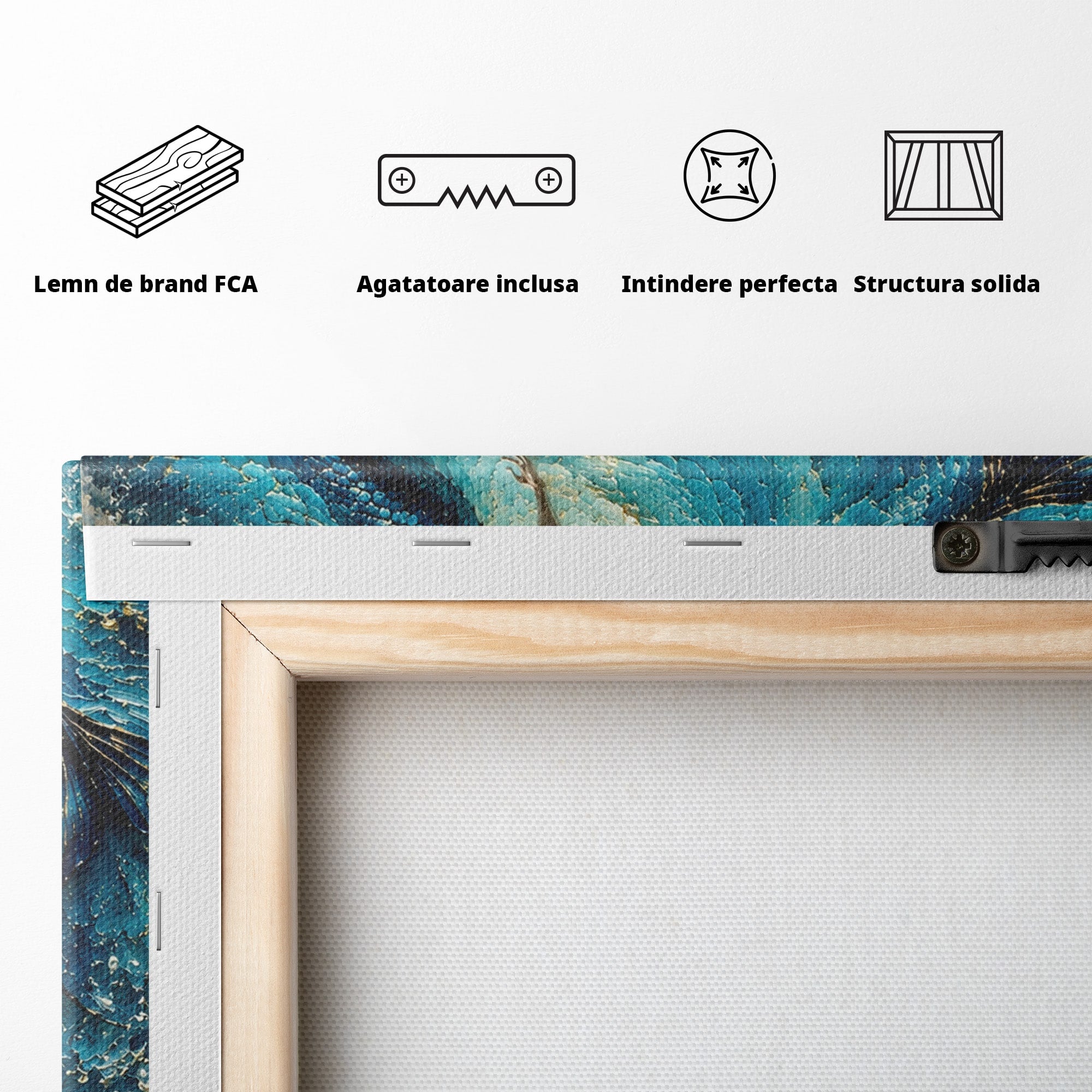 Tablou Canvas Premium LuxCanva® U1201, Sirene In Valuri, Ocean, Valuri, Mister, Sirene, Living, Culori Vibrante