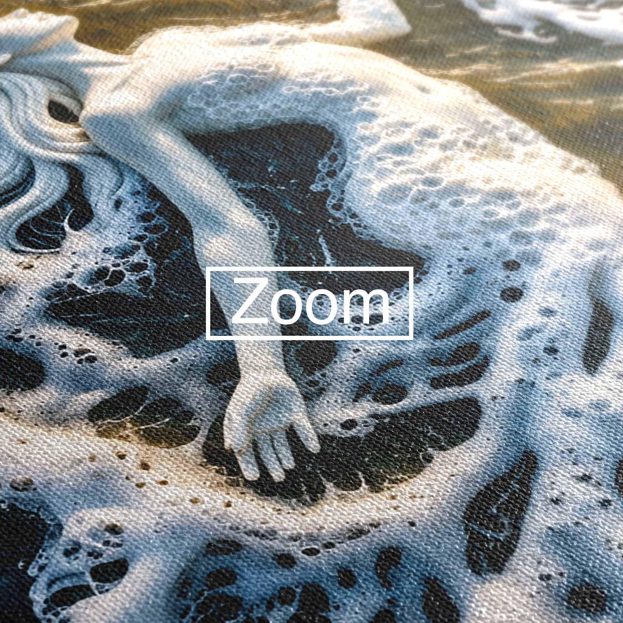 Tablou Canvas Premium LuxCanva® U1202, Suflet în Valuri, Sirena, Ocean, Valuri, Mitologie, Dormitor, Culori Vibrante