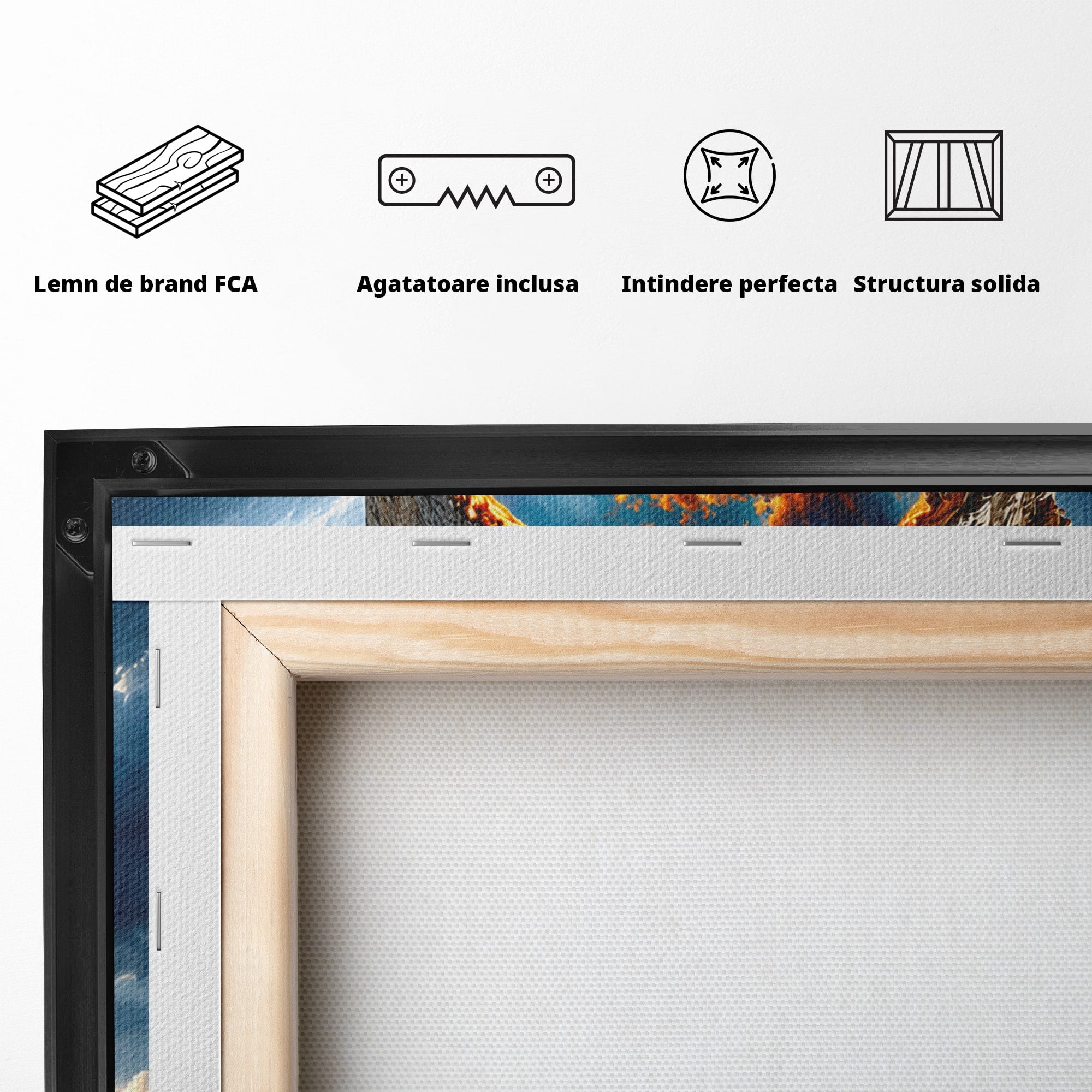 Tablou Canvas Premium LuxCanva® U1204, Portalul Spre Paradis, Peisaj, Mare, Apus, Vapor, Calatorie, Living, Culori Vibrante