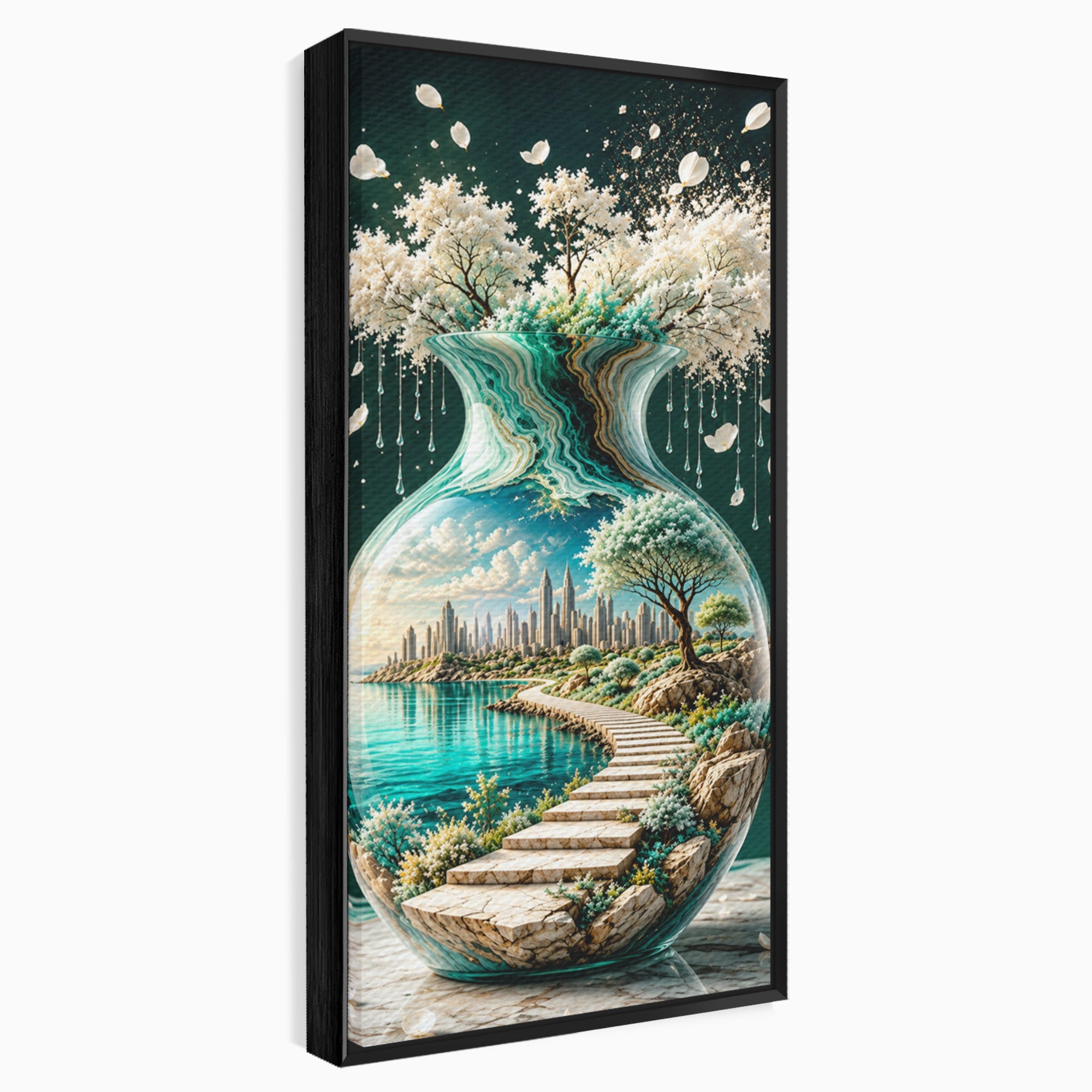 Tablou Canvas Premium LuxCanva® U1206, Vasul Magic Al Naturii, Peisaj, Oras, Natura, Living, Culori Vibrante