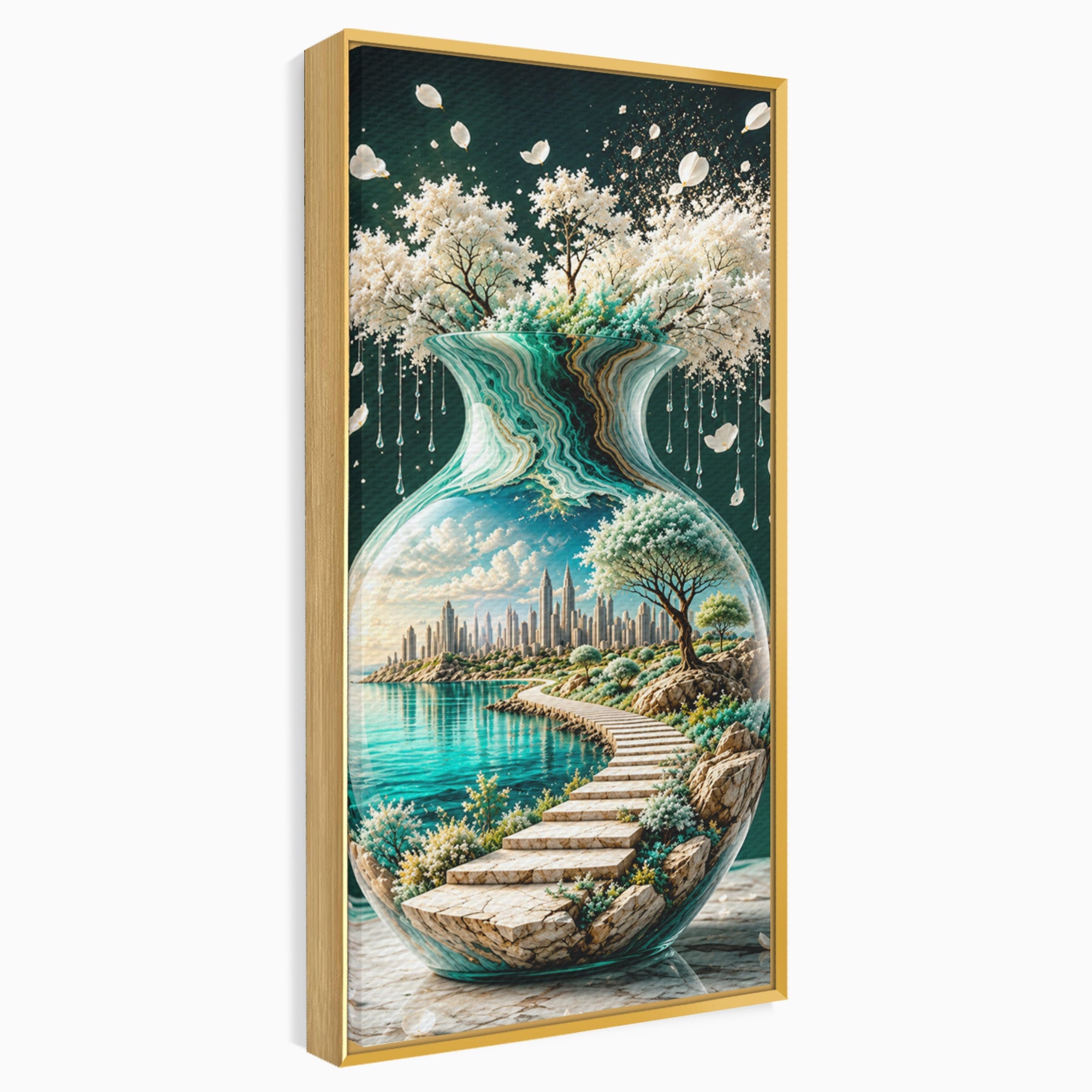 Tablou Canvas Premium LuxCanva® U1206, Vasul Magic Al Naturii, Peisaj, Oras, Natura, Living, Culori Vibrante