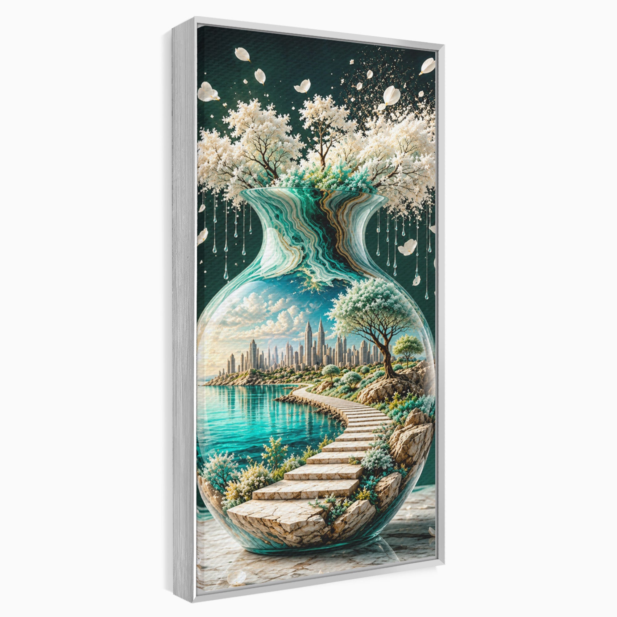 Tablou Canvas Premium LuxCanva® U1206, Vasul Magic Al Naturii, Peisaj, Oras, Natura, Living, Culori Vibrante