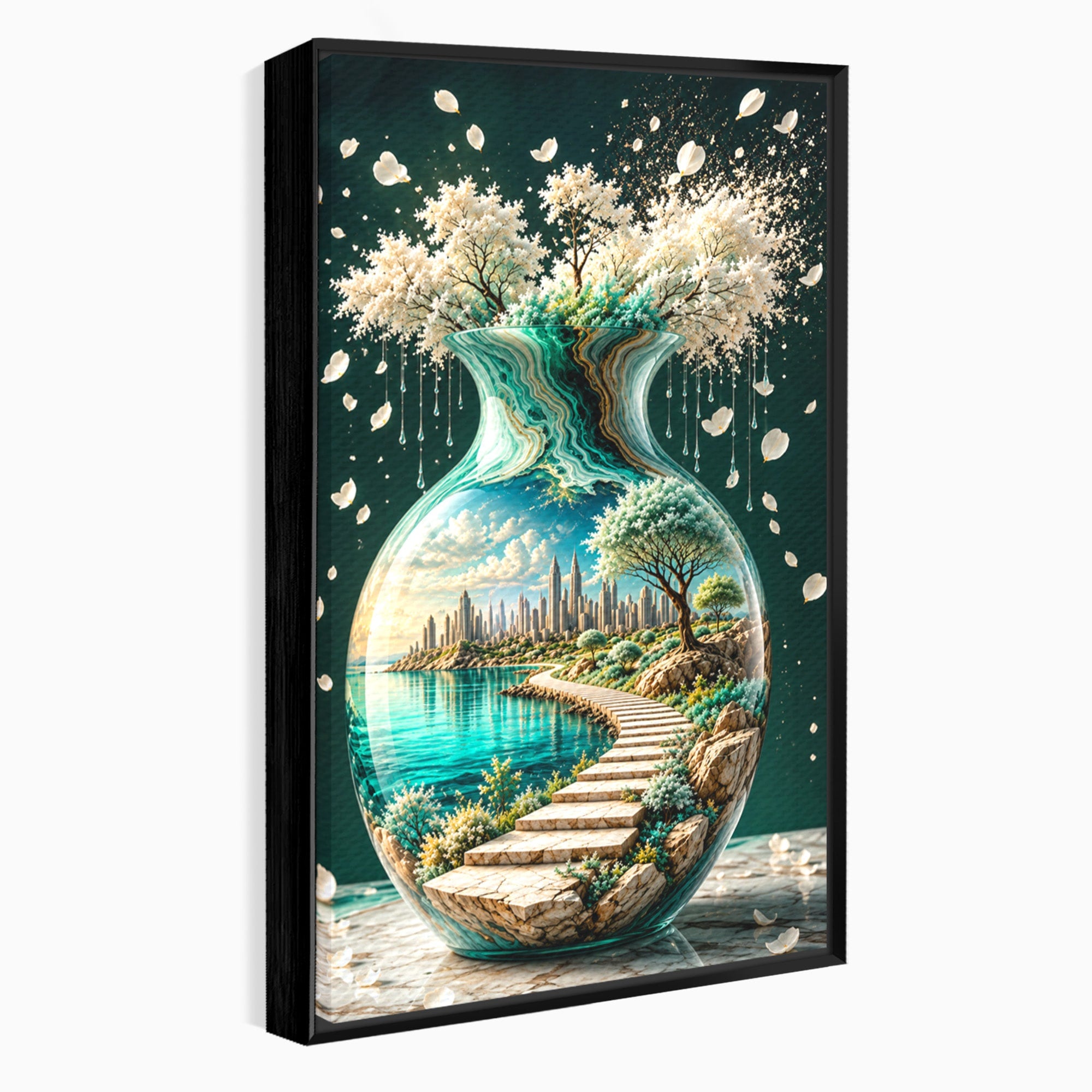 Tablou Canvas Premium LuxCanva® U1206, Vasul Magic Al Naturii, Peisaj, Oras, Natura, Living, Culori Vibrante