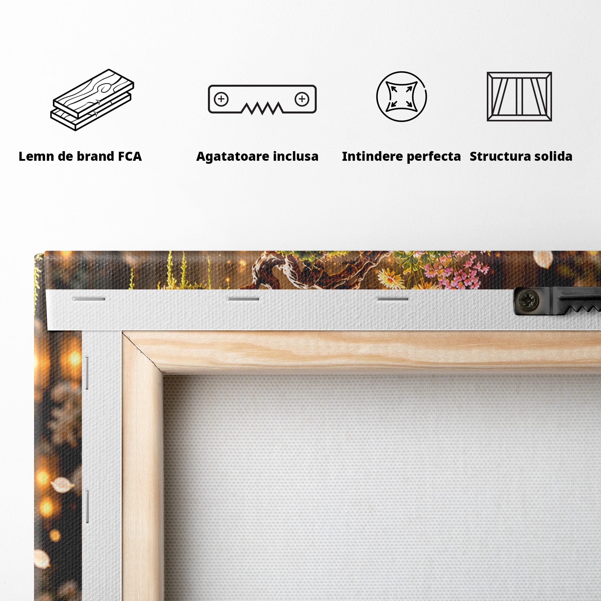 Tablou Canvas Premium LuxCanva® U1207, Vasul Magic Cu Cascada, Natura, Living, Arta, Culori Vibrante