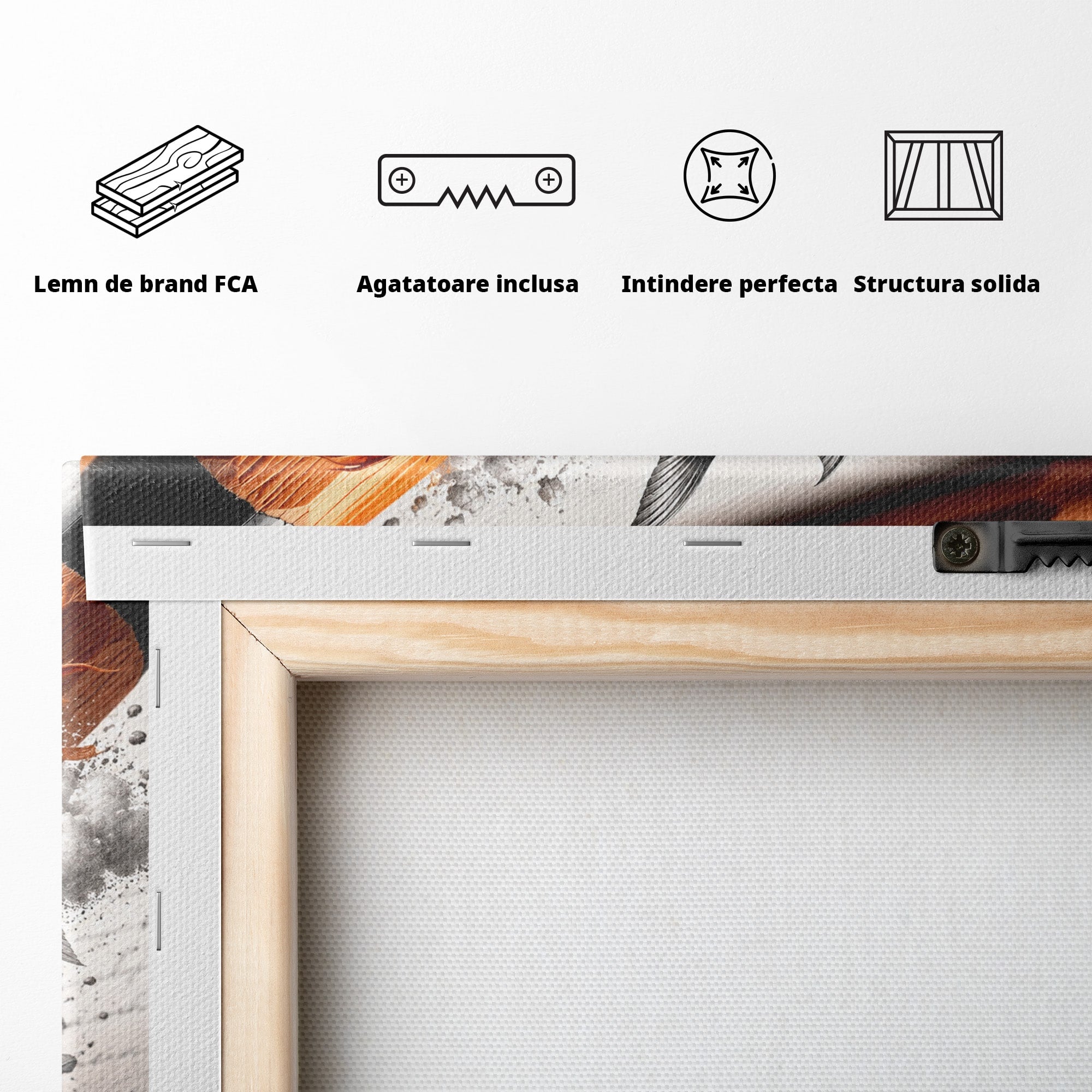 Tablou Canvas Premium LuxCanva® U1211, Pescuitul Imaginatiei, Fantezie, Creativitate, Pescar, Pescuit, Birou, Culori Vibrante