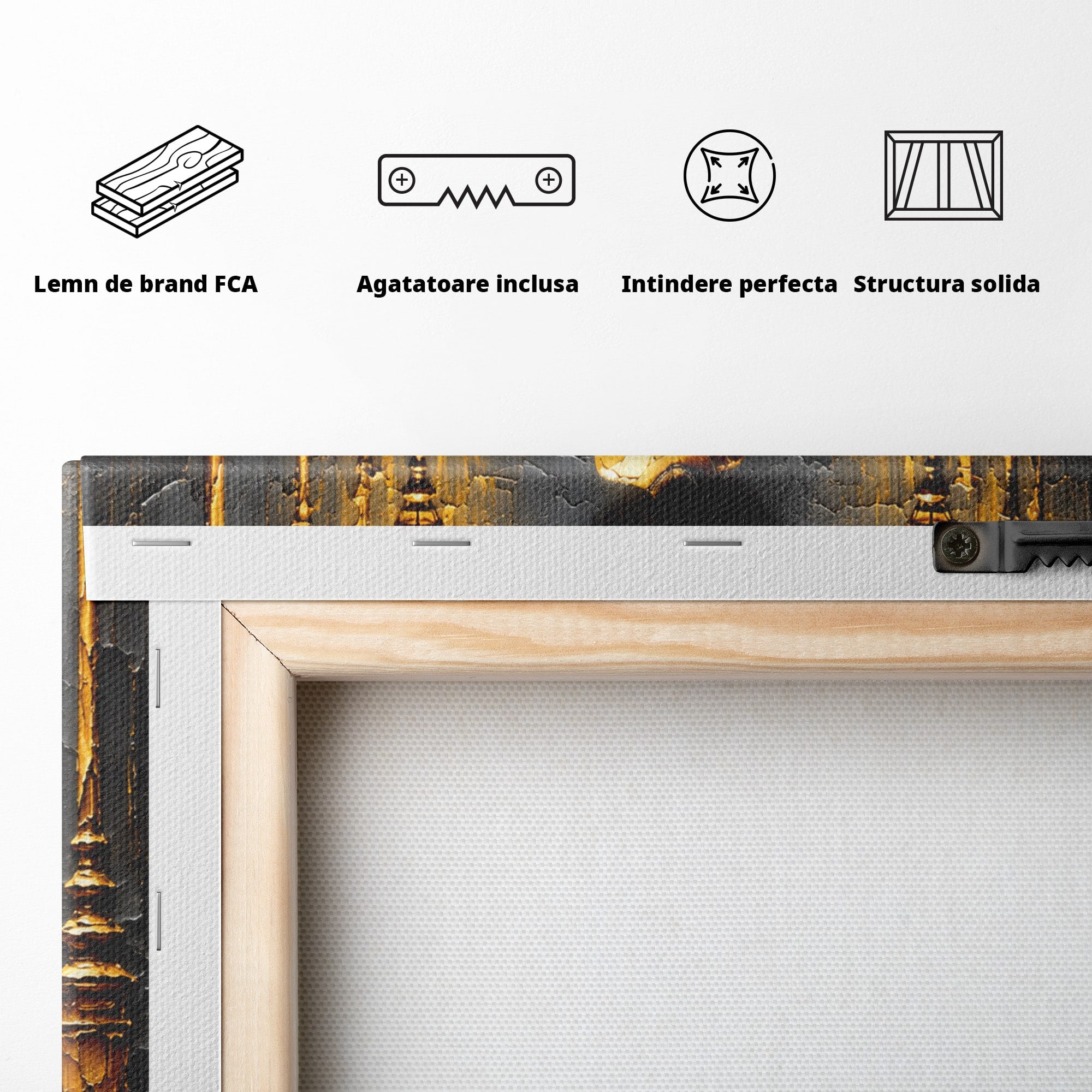 Tablou Canvas Premium LuxCanva® U1224, Femeie Elegantă Pe Stradă, Femeie, Stradă, Artă Urbană, Eleganță, Living, Culori Vibrante