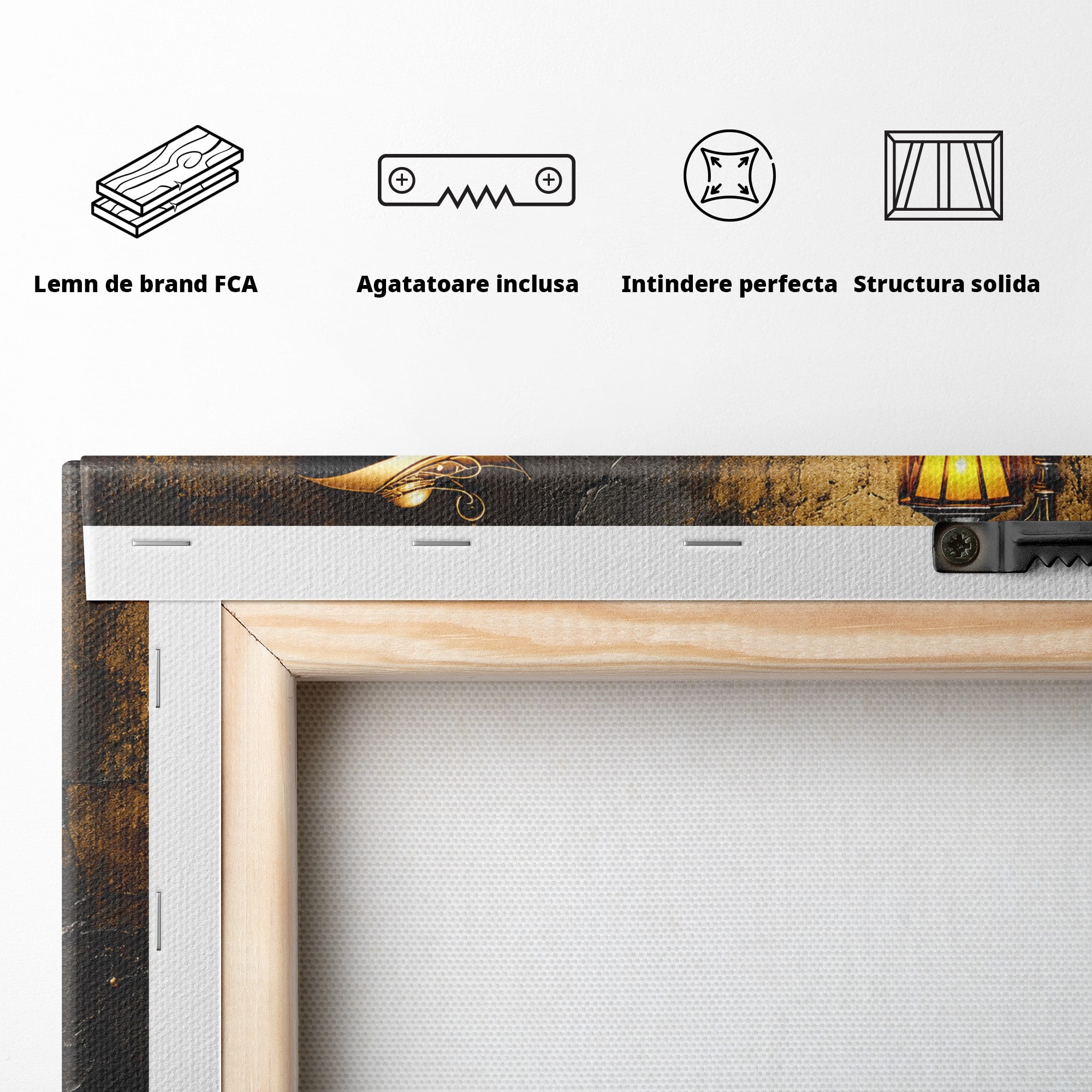 Tablou Canvas Premium LuxCanva® U1225, Eleganta In Aur, Femeie, Moda, Lux, Auriu, Living, Culori Vibrante