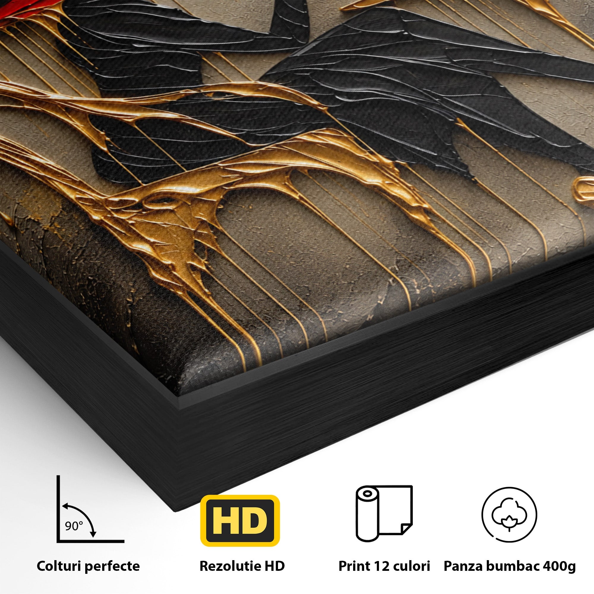Tablou Canvas Premium LuxCanva® U1226, Doamna Eleganta La Cafenea, Doamna, Cafenea, Eleganta, Contemporan, Living, Culori Vibrante