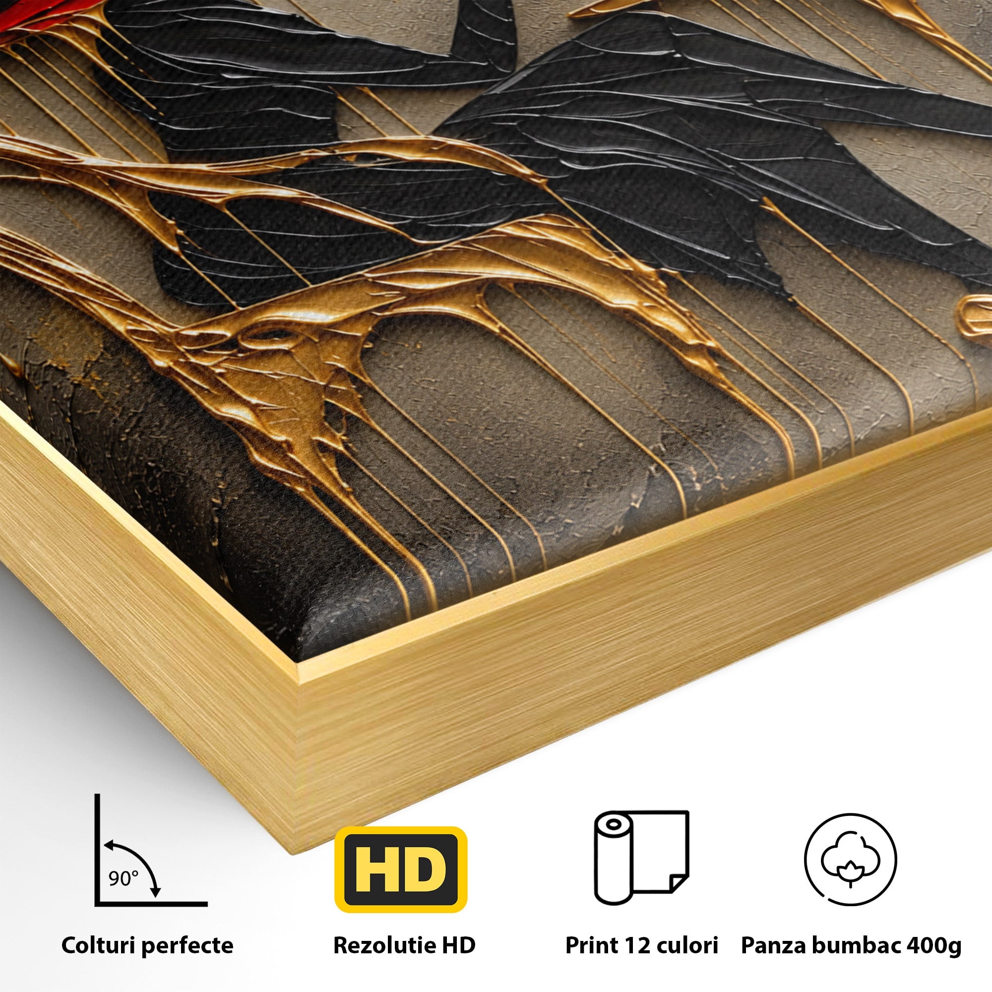 Tablou Canvas Premium LuxCanva® U1226, Doamna Eleganta La Cafenea, Doamna, Cafenea, Eleganta, Contemporan, Living, Culori Vibrante