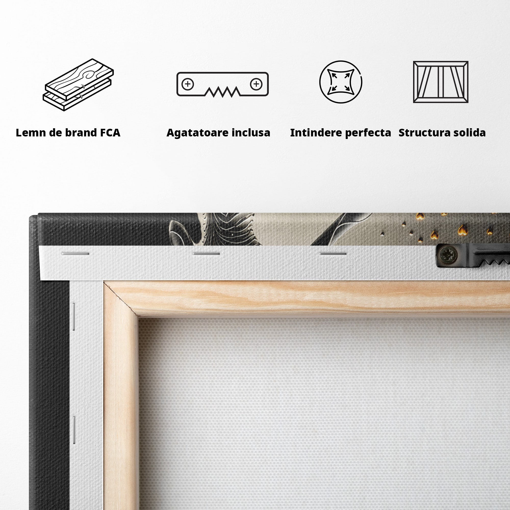 Tablou Canvas Premium LuxCanva® U1227, Eleganta Cu Umbrela, Moda, Umbrela, Inima, Eleganta, Dormitor, Culori Vibrante