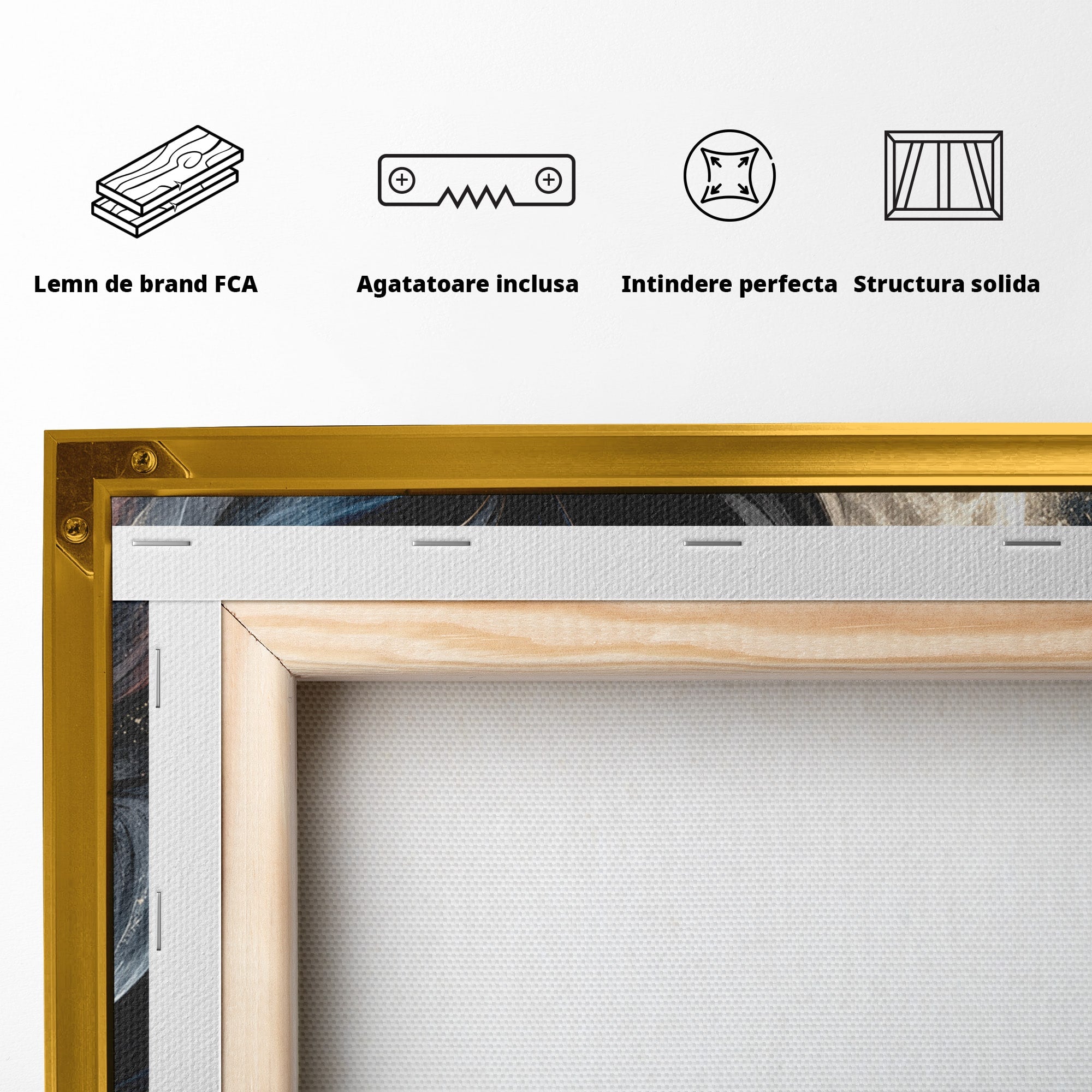 Tablou Canvas Premium LuxCanva® U1237, Misterul Zeitei Nocturne, Luna, Femeie, Noapte, Zeita, Dormitor, Culori Vibrante
