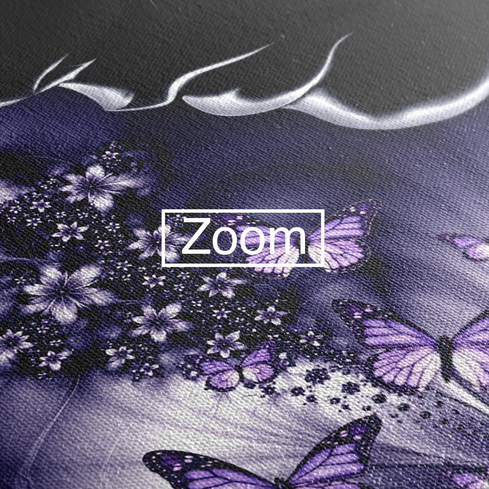 Tablou Canvas Premium LuxCanva® U1238, Fata Si Fluturii, Arta Abstracta, Fata, Fluturi, Dormitor, Visare, Culori Vibrante