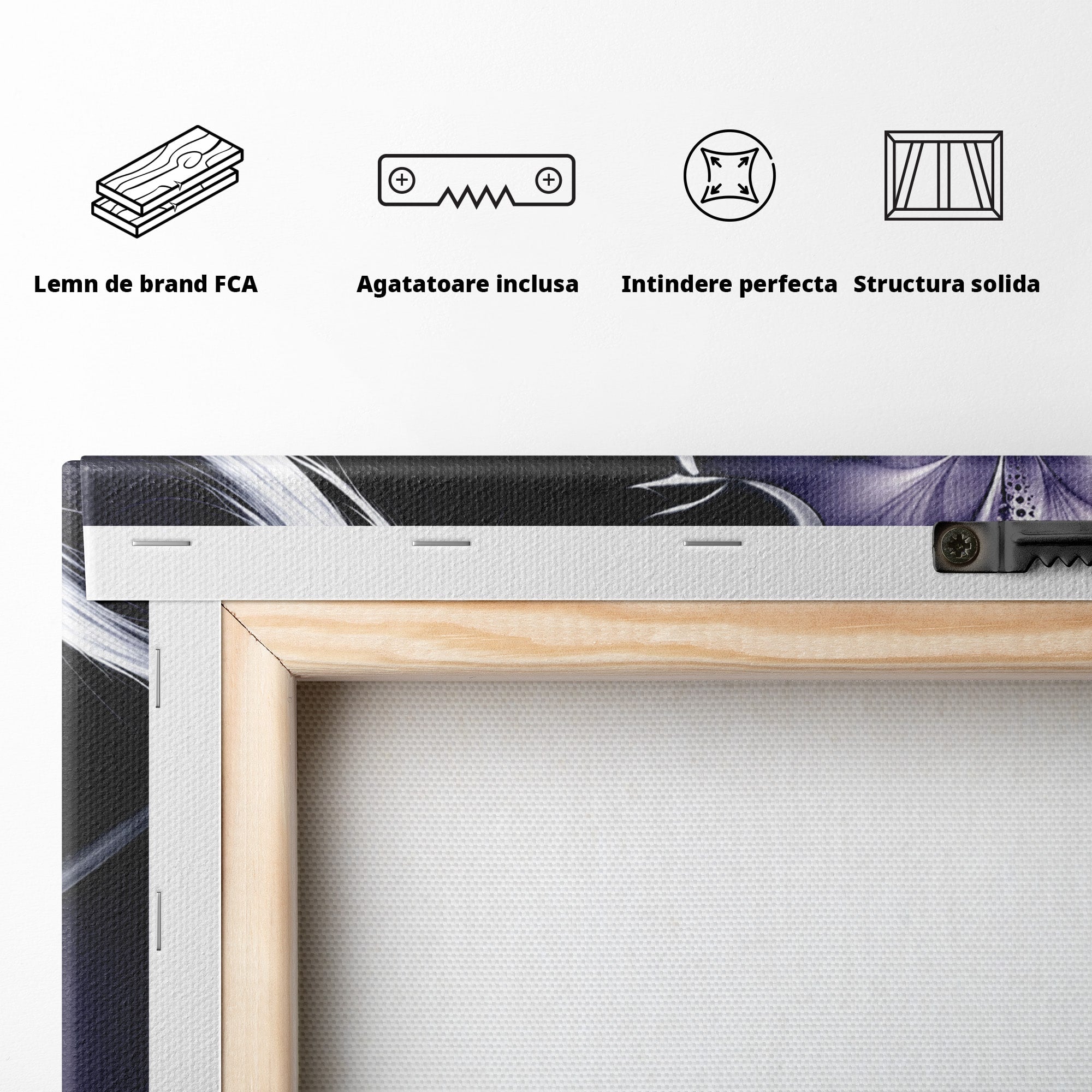 Tablou Canvas Premium LuxCanva® U1238, Fata Si Fluturii, Arta Abstracta, Fata, Fluturi, Dormitor, Visare, Culori Vibrante