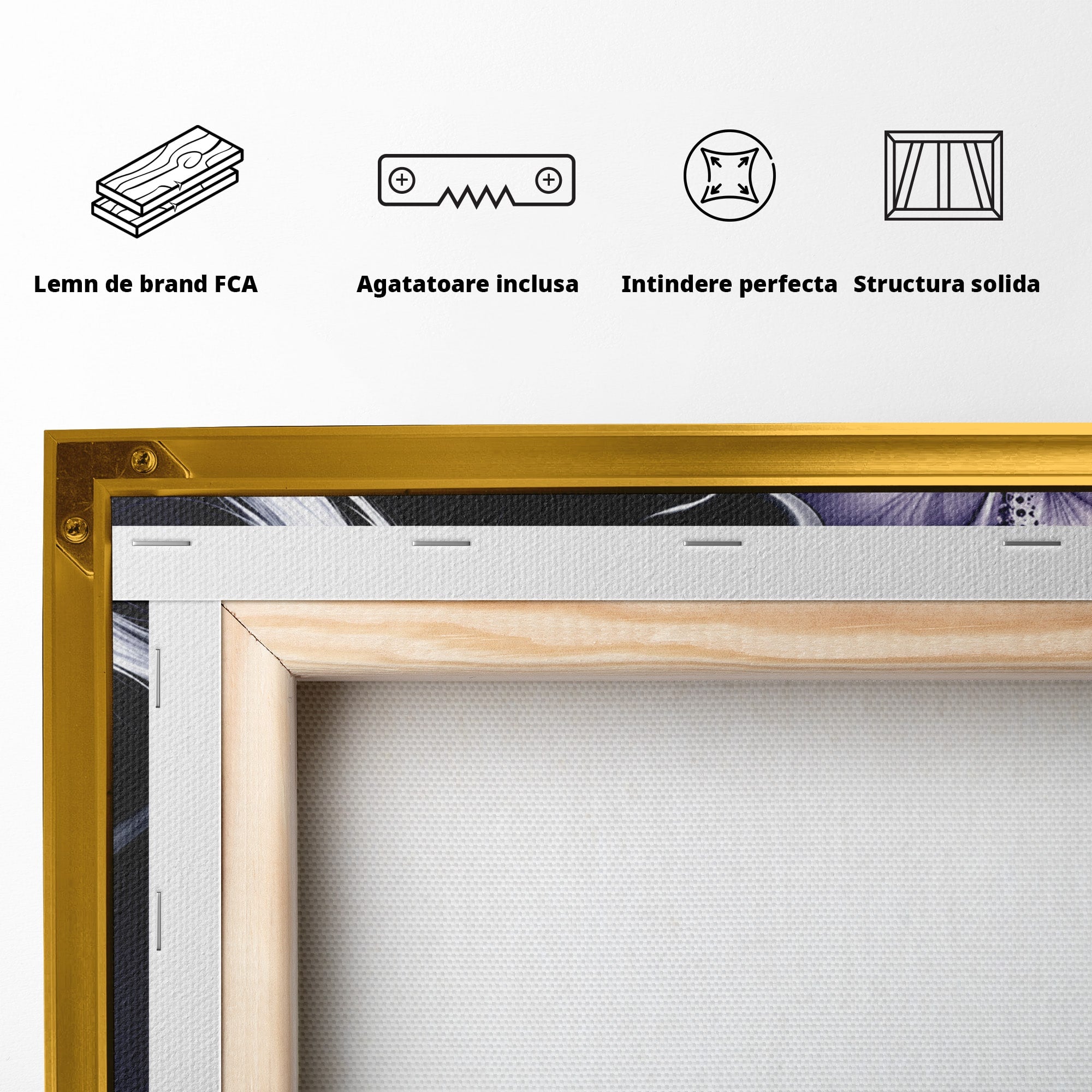 Tablou Canvas Premium LuxCanva® U1238, Fata Si Fluturii, Arta Abstracta, Fata, Fluturi, Dormitor, Visare, Culori Vibrante