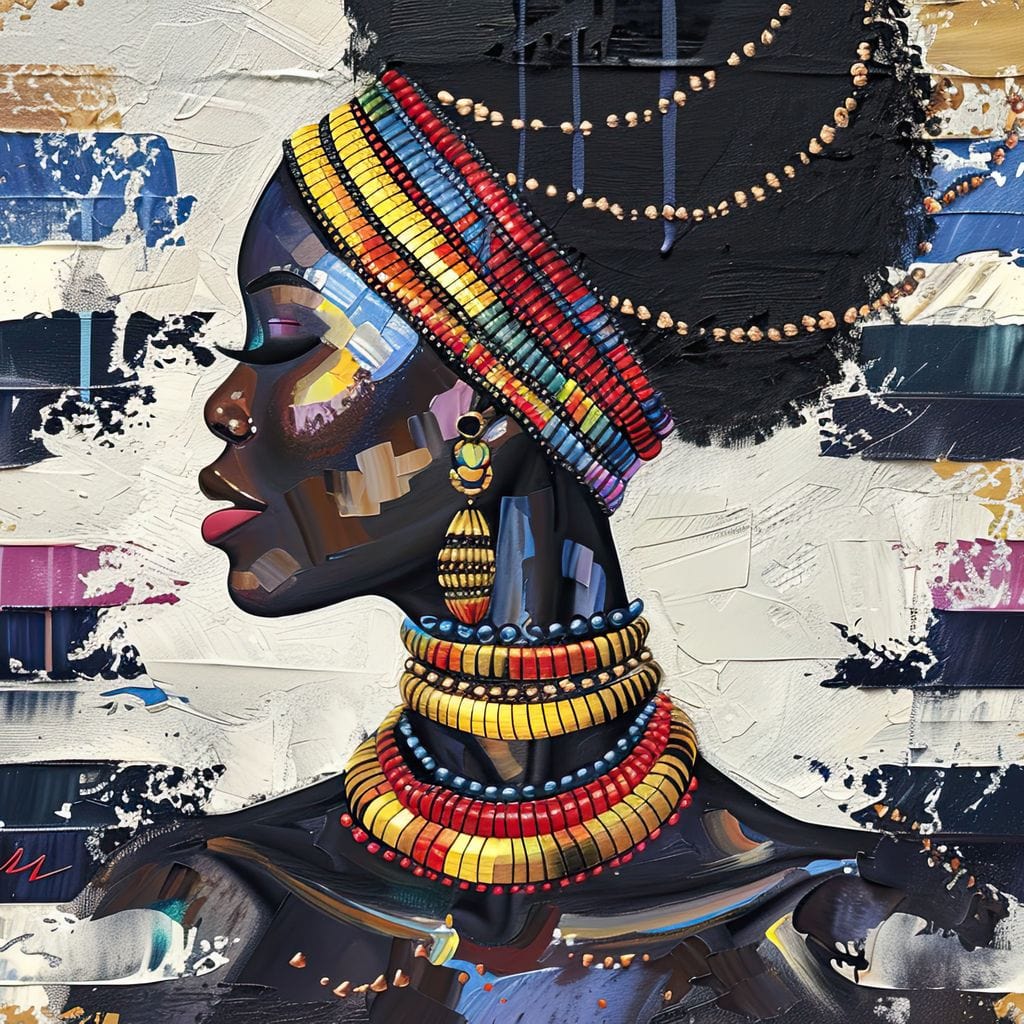 Tablou Canvas Premium LuxCanva® G1046, Regina din Trib