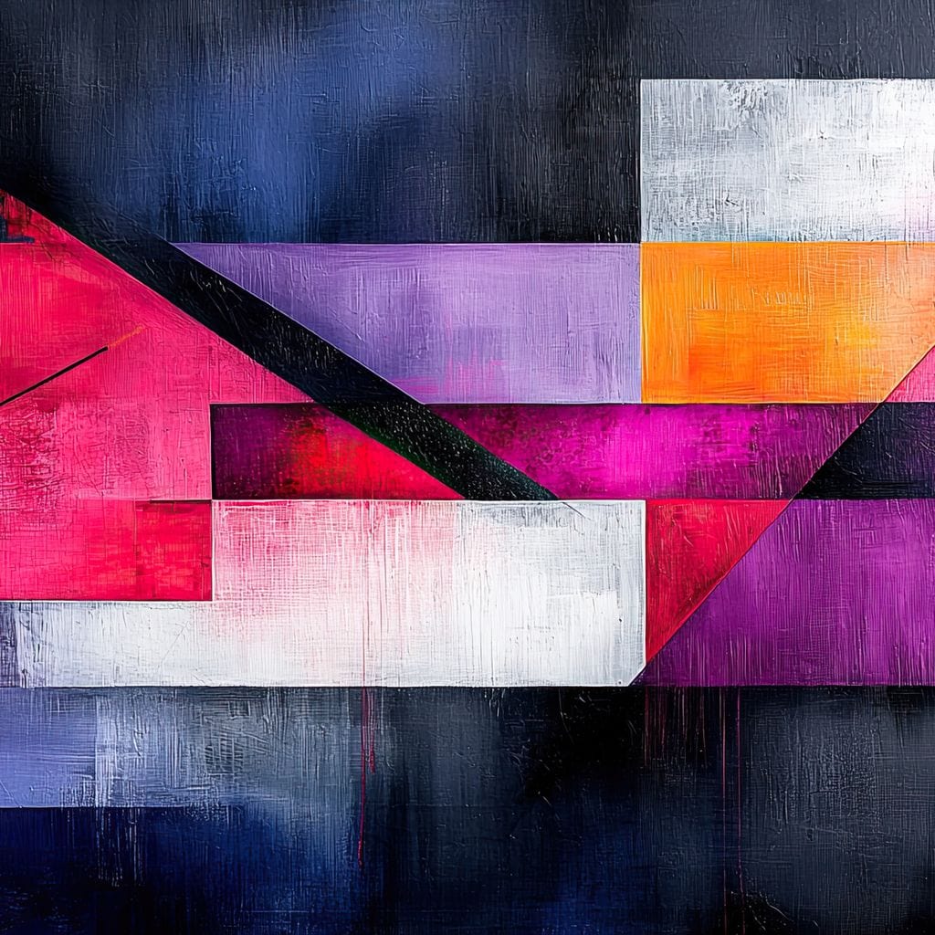 Tablou Canvas Premium, LuxCanva® J1002, Orizonturi Abstracte, Fragmente, Cromatic, Orizonturi, Linii, Violet, Rosu, Explozie, Urban, Arta, Decor, Living, Dormitor