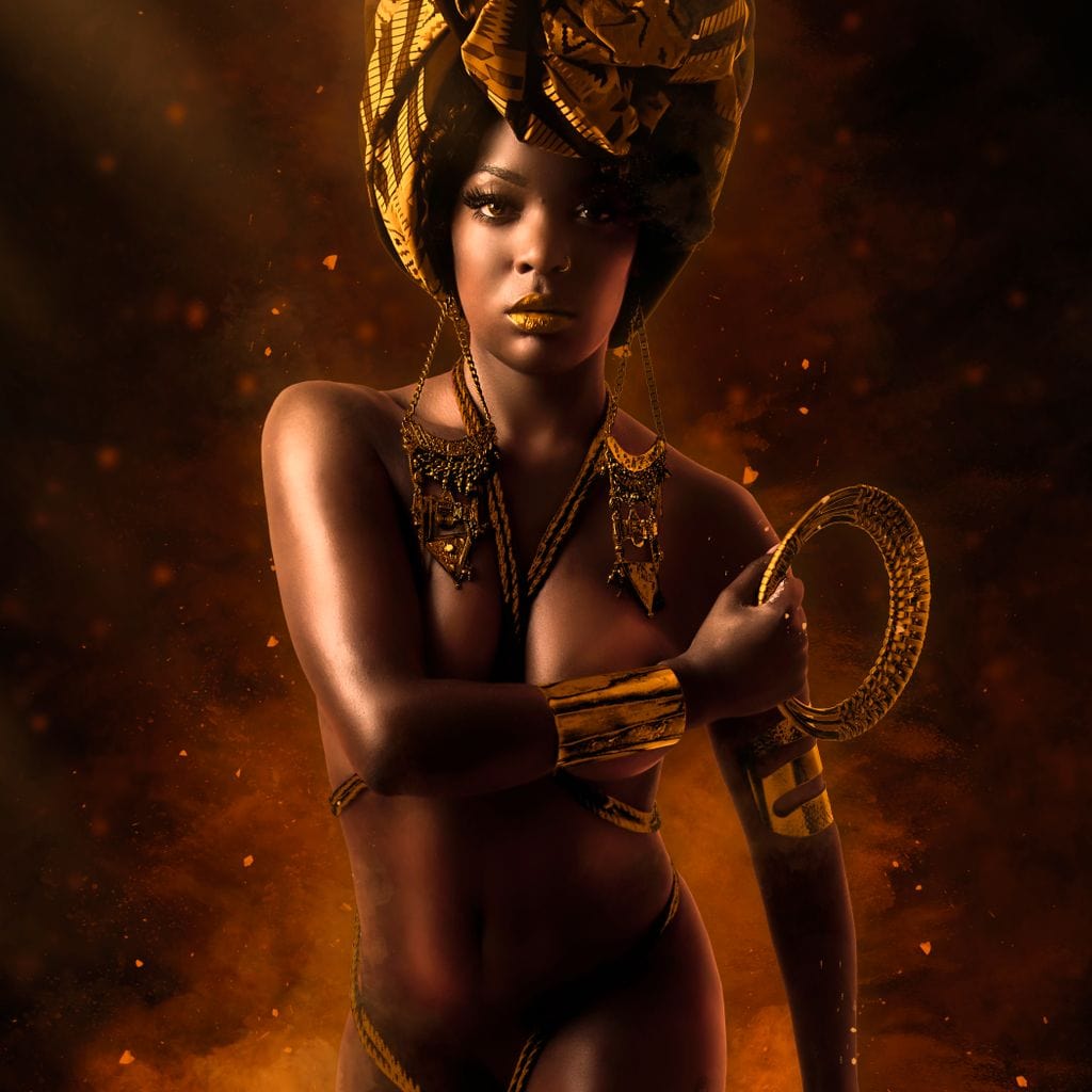 Tablou Canvas Premium, LuxCanva® G1206, Eterna Zeitate, Foc, Ritual, Forta, Turban, Mistic, Sacru, Aur, Incandescent Origine, Cultura, Ceremonie, Regalitate, Cosmic, Birou, Living, Dormitor