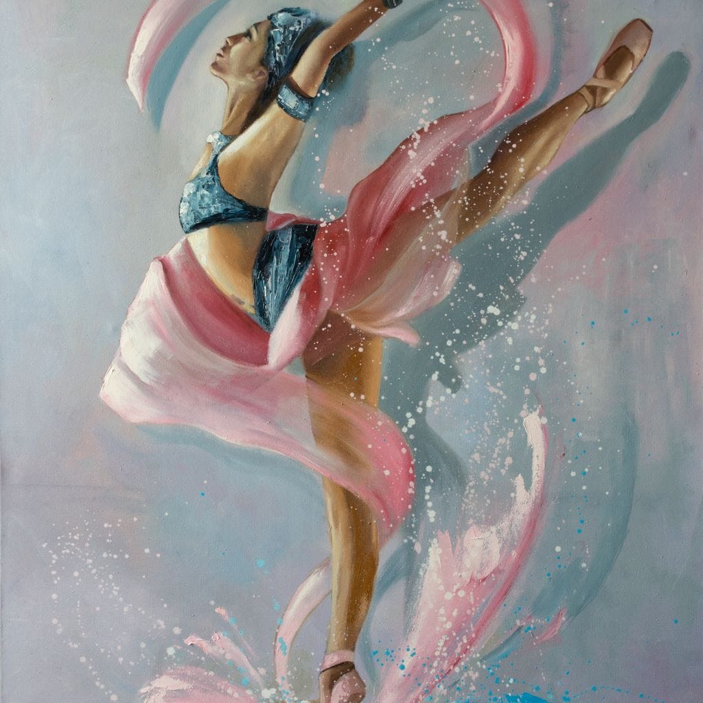 Tablou Canvas Premium, LuxCanva® G1078, Arta Baletului, Gratie, Dans, Scena, Spectacol, Dinamism, Vis, Balerina, Sport, Miscare, Living, Dormitor