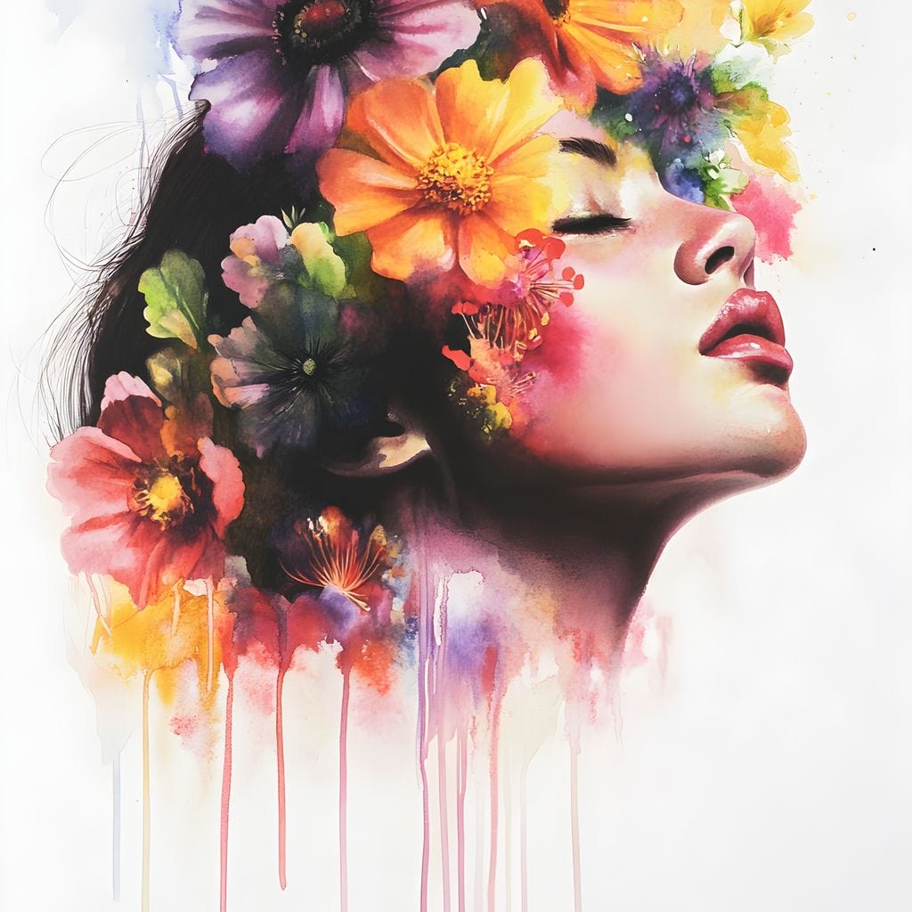 Tablou Canvas Premium, LuxCanva® G1137, Vis in Petale, Feminism, Gradina, Flori, Eleganta, Natura, Regina, Prospetime, Libertate, Arta, Cromatica, Delicatete, Birou, Living