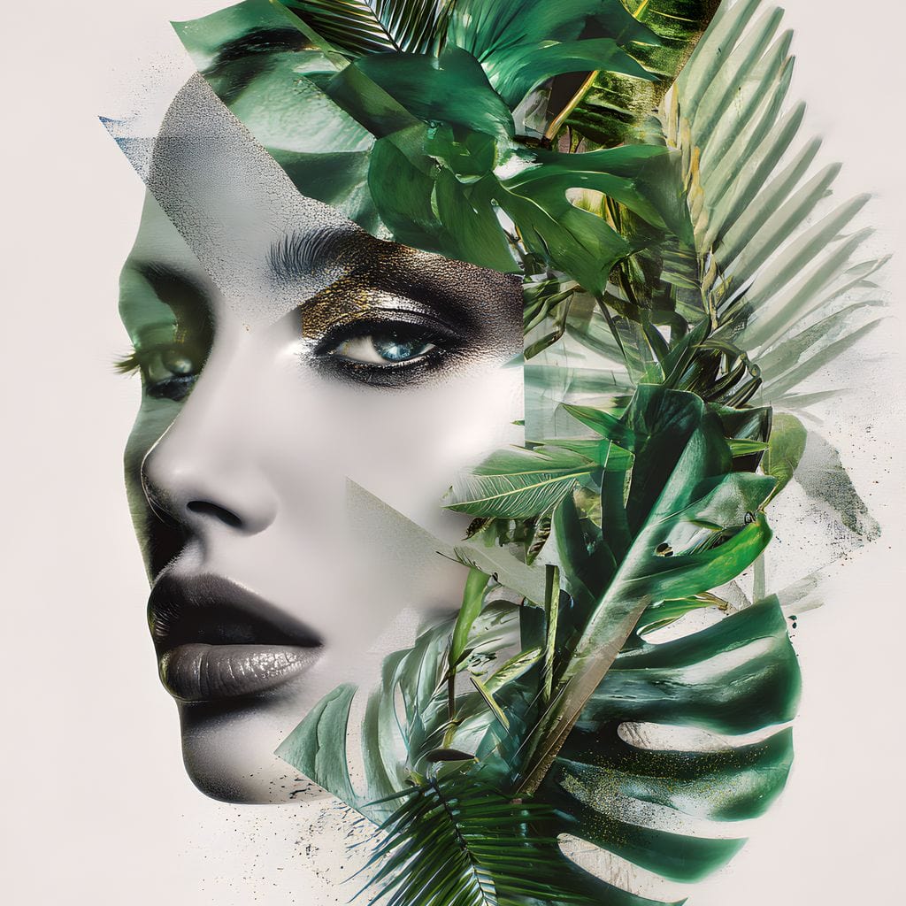 Tablou Canvas Premium, LuxCanva® G1237, Respiratia Padurii, Verde, Interior, Natura, Privire, Tacere, Botanic, Frunze, Muza, Tropice, Eteric, Organic, Luxuriant, Vegetal, Ecologic, Salon, Living, Dormitor