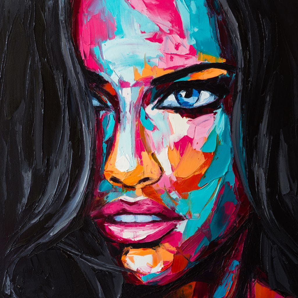 Tablou Canvas Premium LuxCanva® GL1065, Privire Hipnotica , Pictura, Abstract, Portret, Impact, Vizual, Ochi, Patrunzatori, Frumusete, Living, Dormitor