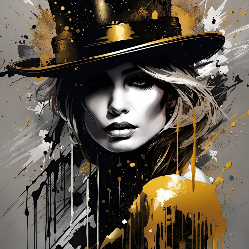 Tablou Canvas Premium LuxCanva® G1021, Palaria Destinului , Alchimie, Joben, Hipnotizare, Noapte, Destin, Arta, Cabaret, Living, Dormitor, Culori vibrante