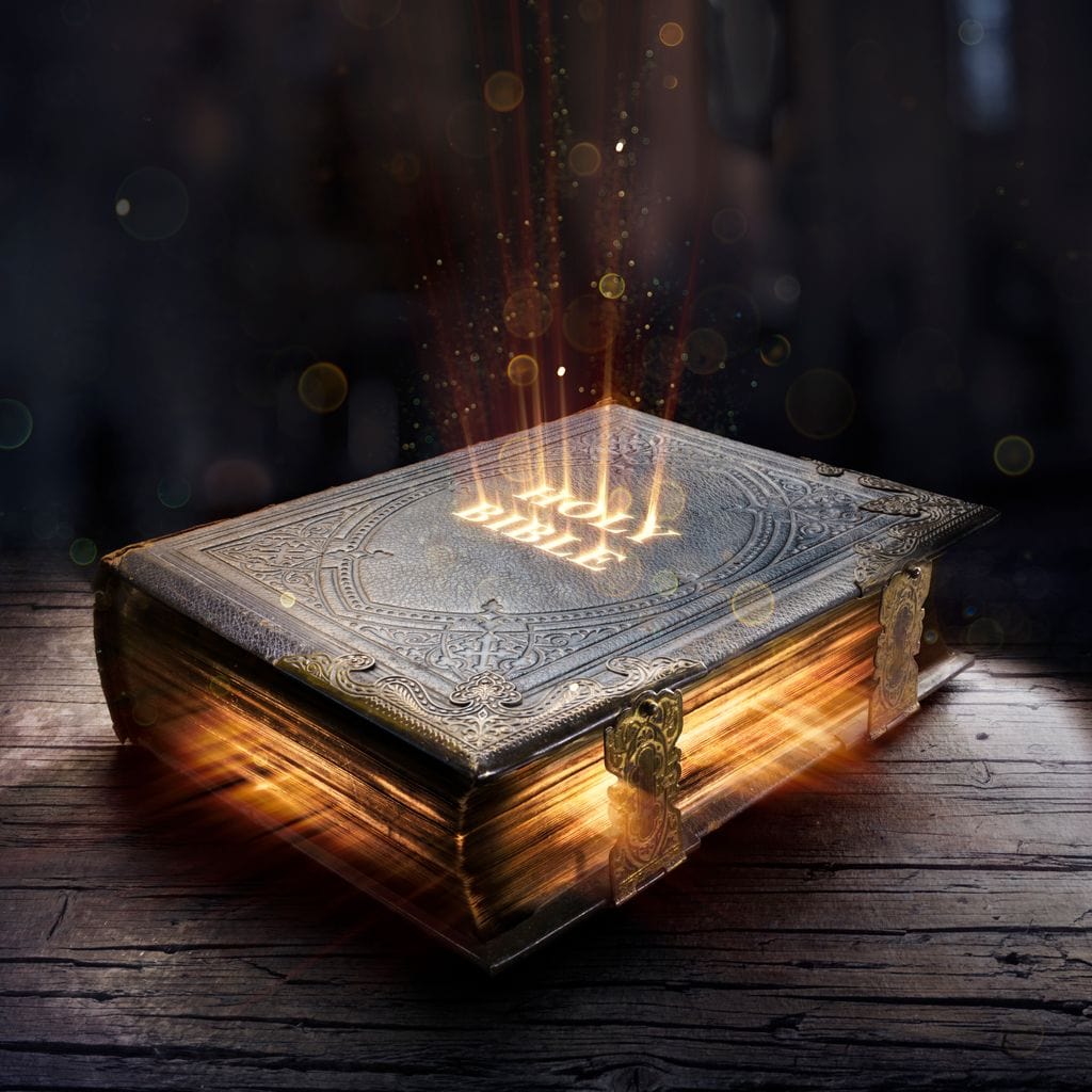 Tablou Canvas Premium LuxCanva® H1018 Cartea Sacra a Vietii , Cuvant, Sacru, Credinta, Intelepciune, Adevar, Comoara, Revelatie, Lumina, Living