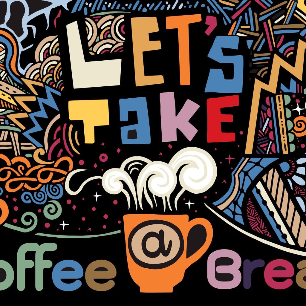 Tablou Canvas Premium LuxCanva® F1010, Pauza de Cafea ,  Energie, Aroma, Mireasma, Cafenea, Pauza, Socializare, Living, Birou, Culori vibrante