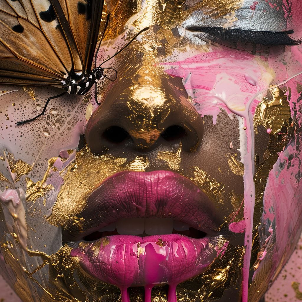 Tablou Canvas Premium LuxCanva® G1030, Efectul Fluturelui , Metamorfoza, Fluture, Sublim, Expresionism, Renastere, Living, Dormitor