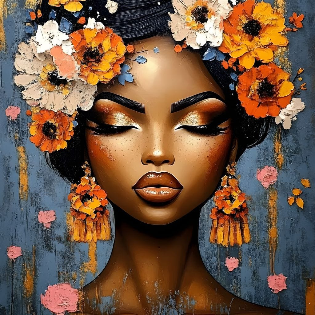 Tablou Canvas Premium, LuxCanva® G1104, Gradina Unei Regine, Flori, Splendoare, Petale, Visare, Rai, Frumusete, Tropical, Exotic, Living, Dormitor