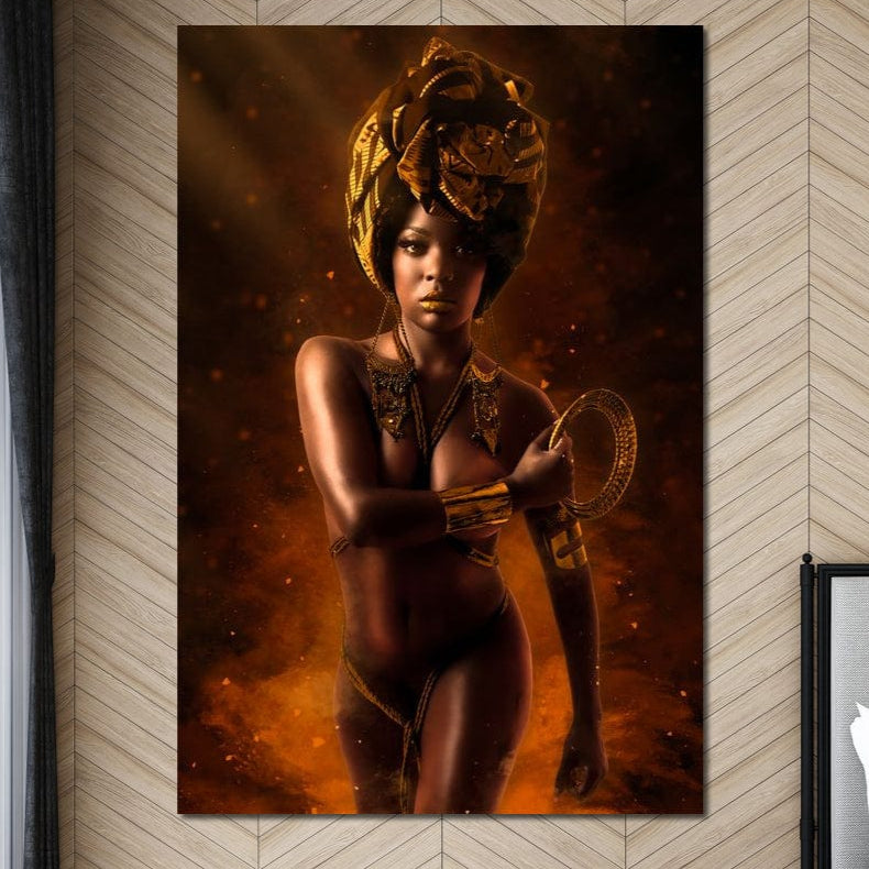 Tablou Canvas Premium, LuxCanva® G1206, Eterna Zeitate, Foc, Ritual, Forta, Turban, Mistic, Sacru, Aur, Incandescent Origine, Cultura, Ceremonie, Regalitate, Cosmic, Birou, Living, Dormitor