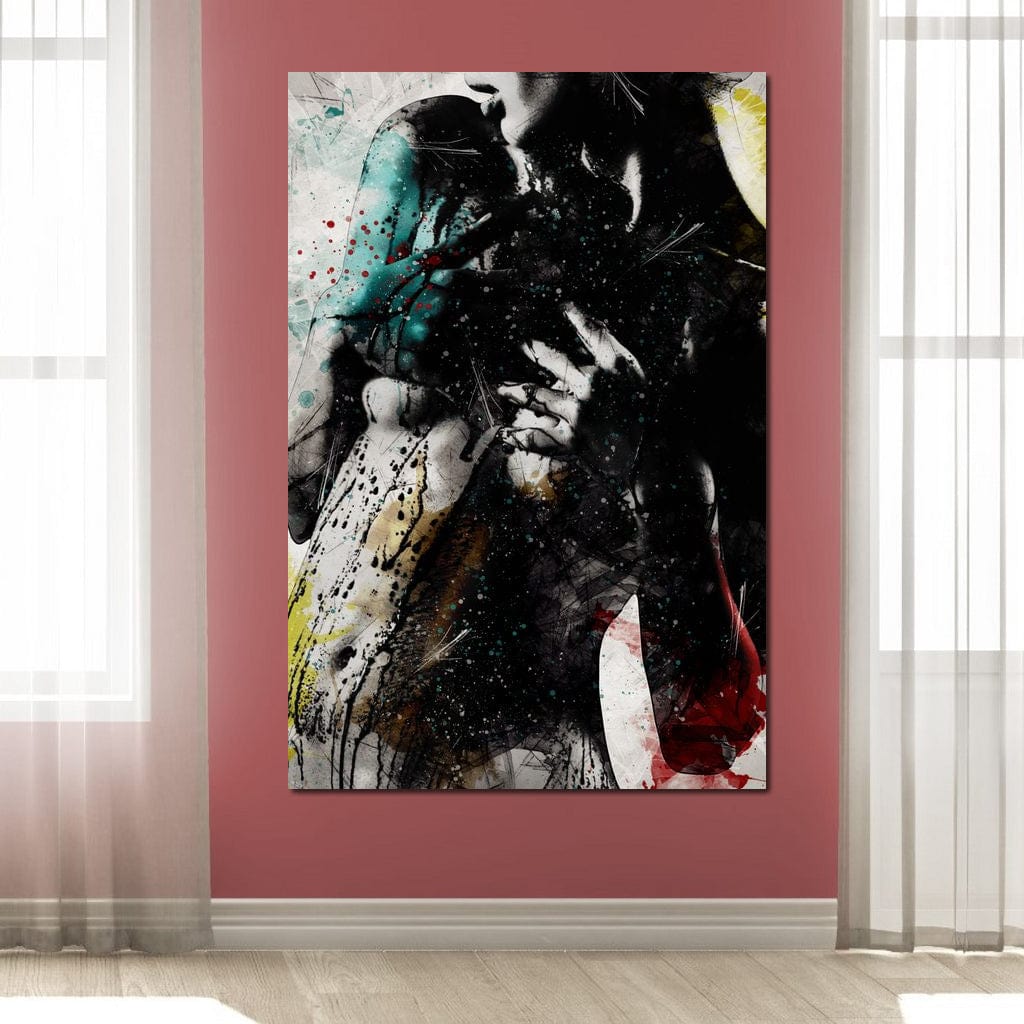 Tablou Canvas Premium LuxCanva® E1054, Fragment de Pasiune, Dorinta, Femeie, Pasiune, Haos, Trup, Living Room, Culori vibrante