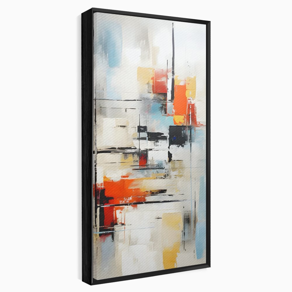 Tablou Canvas Premium LuxCanva® C1240 Lines And Colours Abstract Painting , Relaxare, Living Room, Culori Vibrante