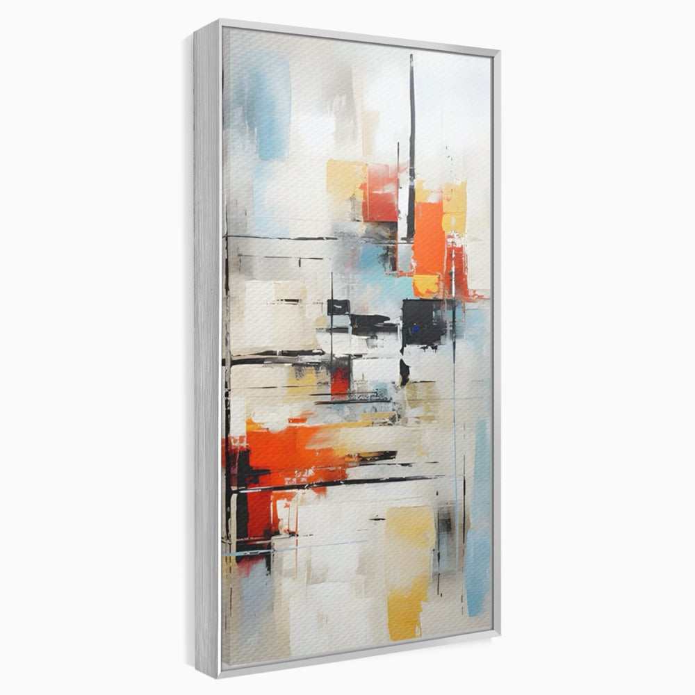 Tablou Canvas Premium LuxCanva® C1240 Lines And Colours Abstract Painting , Relaxare, Living Room, Culori Vibrante